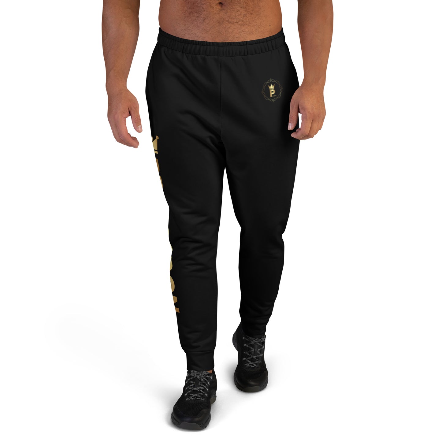 Men's Joggers (black, Princedon gold)