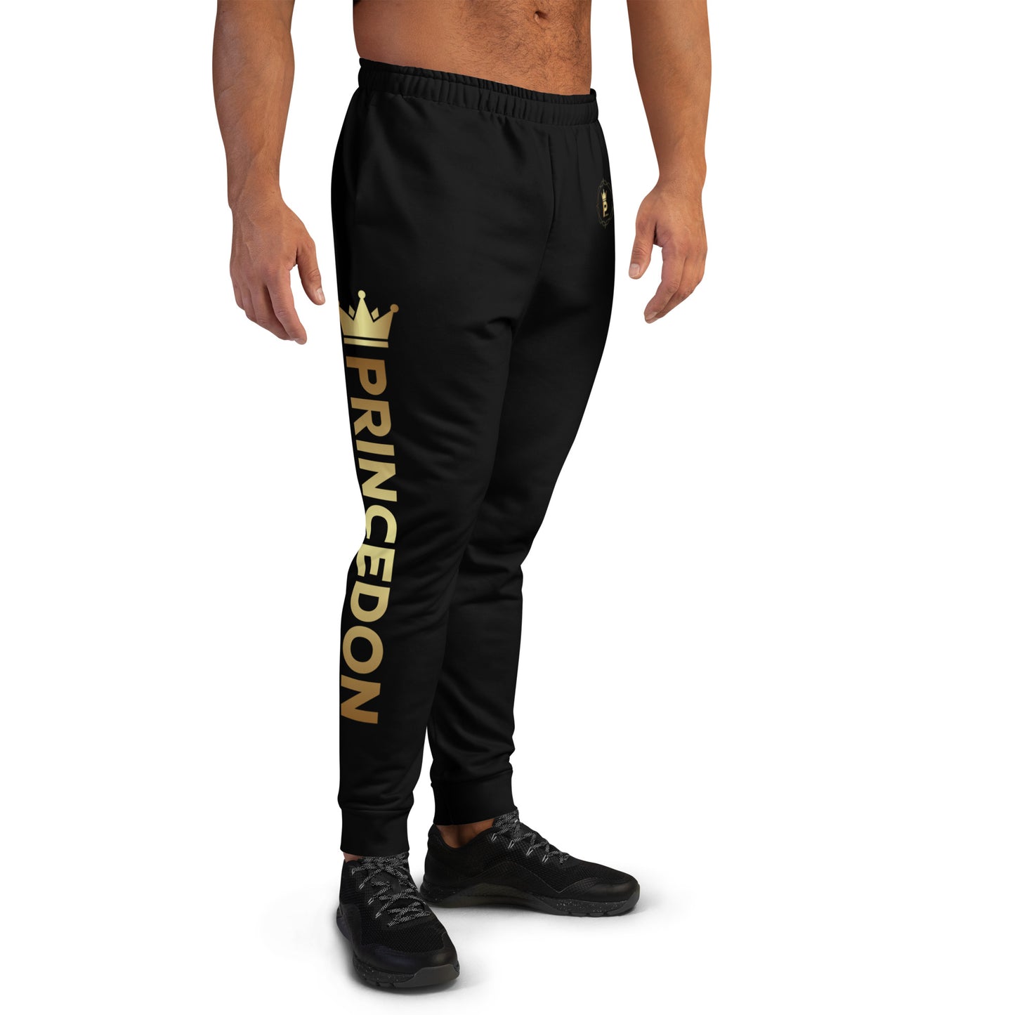 Men's Joggers (black, Princedon gold)