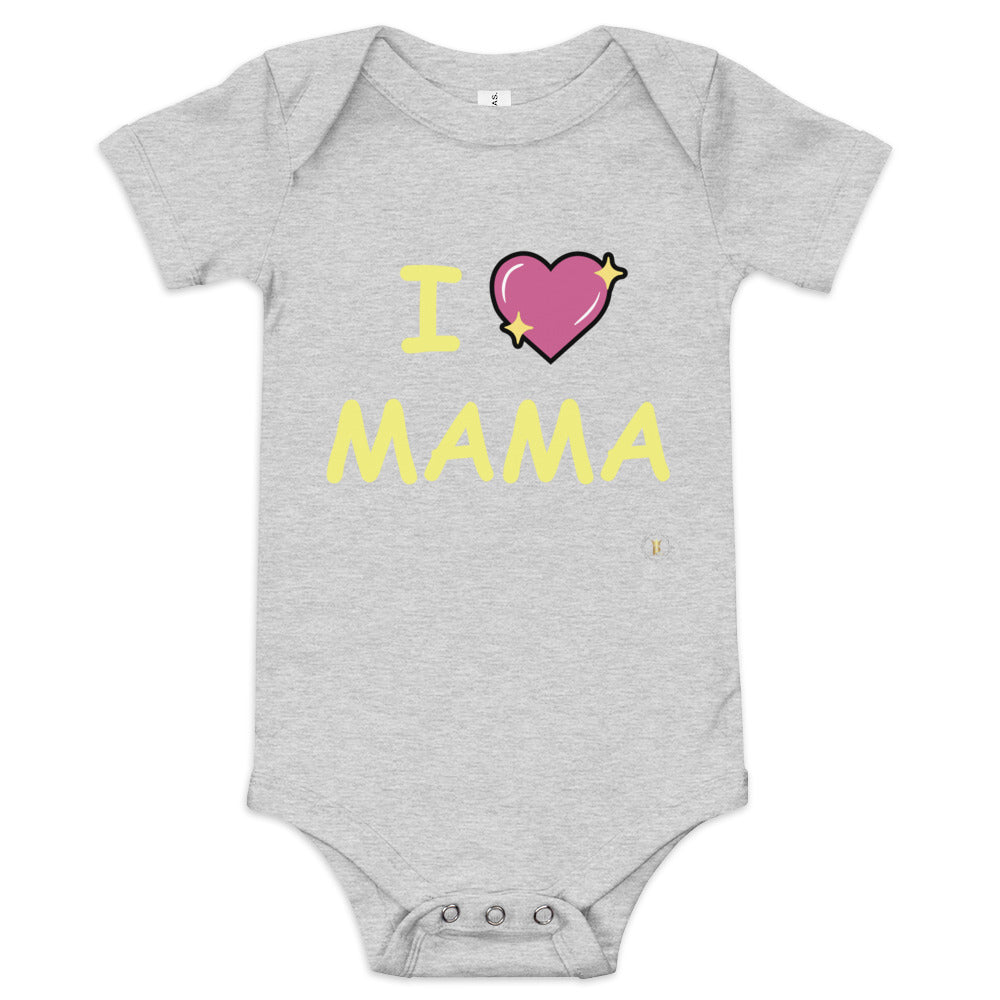 Baby Short Sleeve One Piece (I Love Mama)