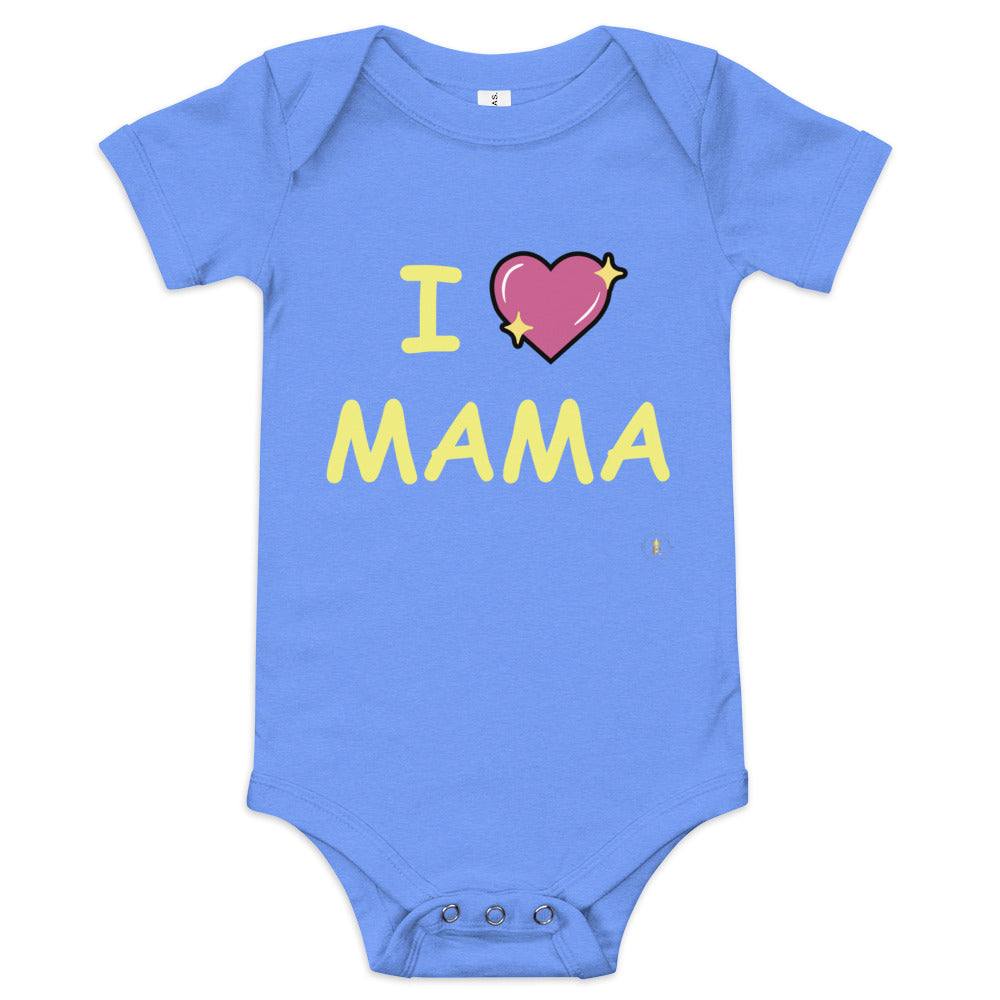 Baby Short Sleeve One Piece (I Love Mama)