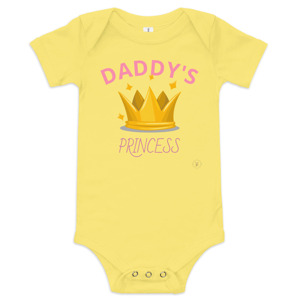 Baby Short Sleeve One Piece (Daddy's Princess)