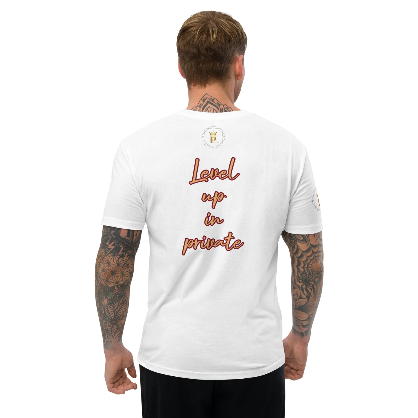 Men's Short Sleeve T-shirt (Lion Level Up In Private)