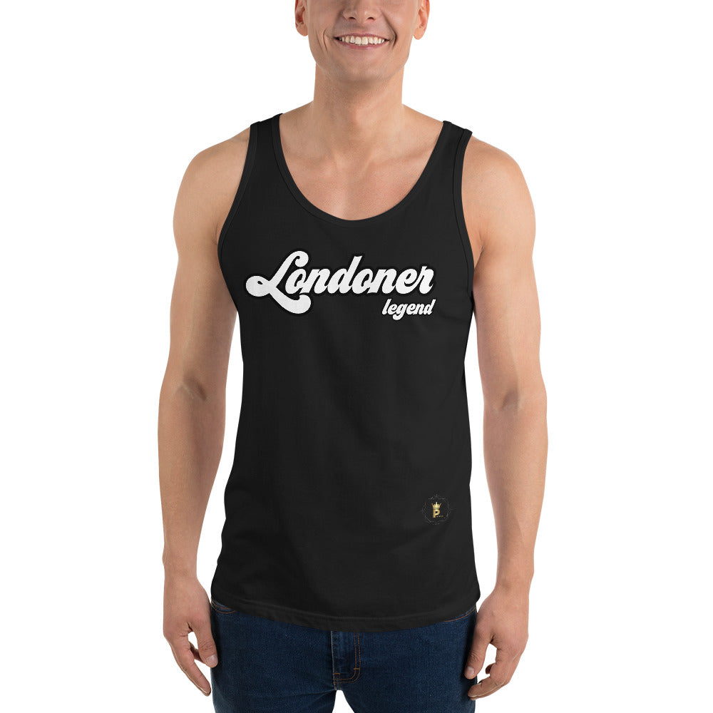 Men's Tank Top (Londoner Legend, white text)