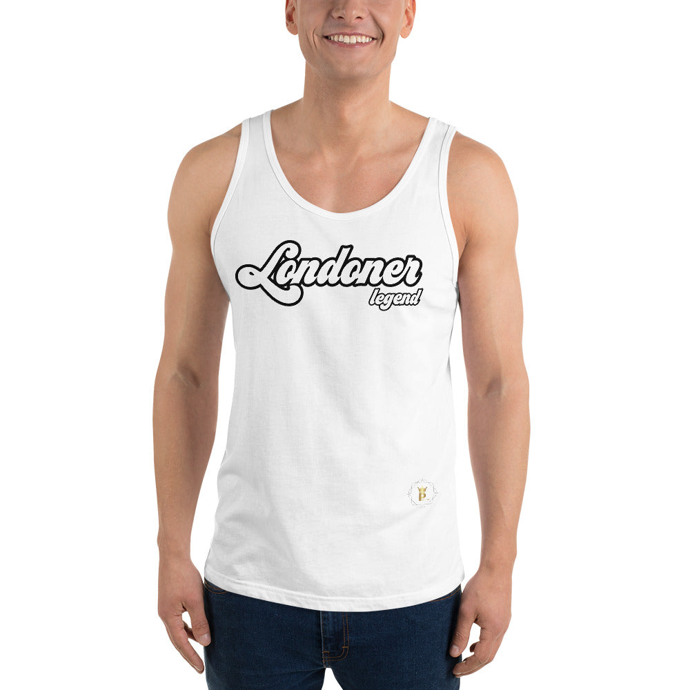 Men's Tank Top (Londoner Legend, white text)