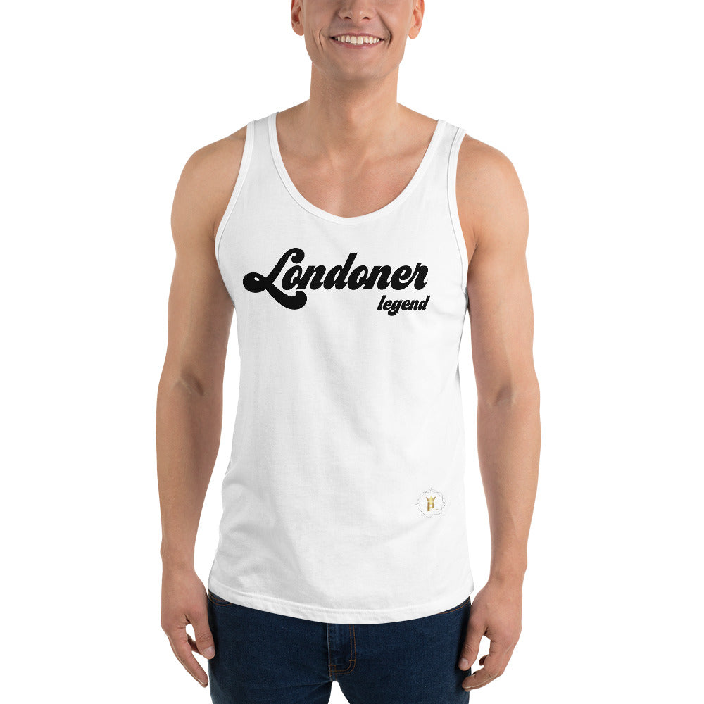 Men's Tank Top (Londoner Legend, black text)