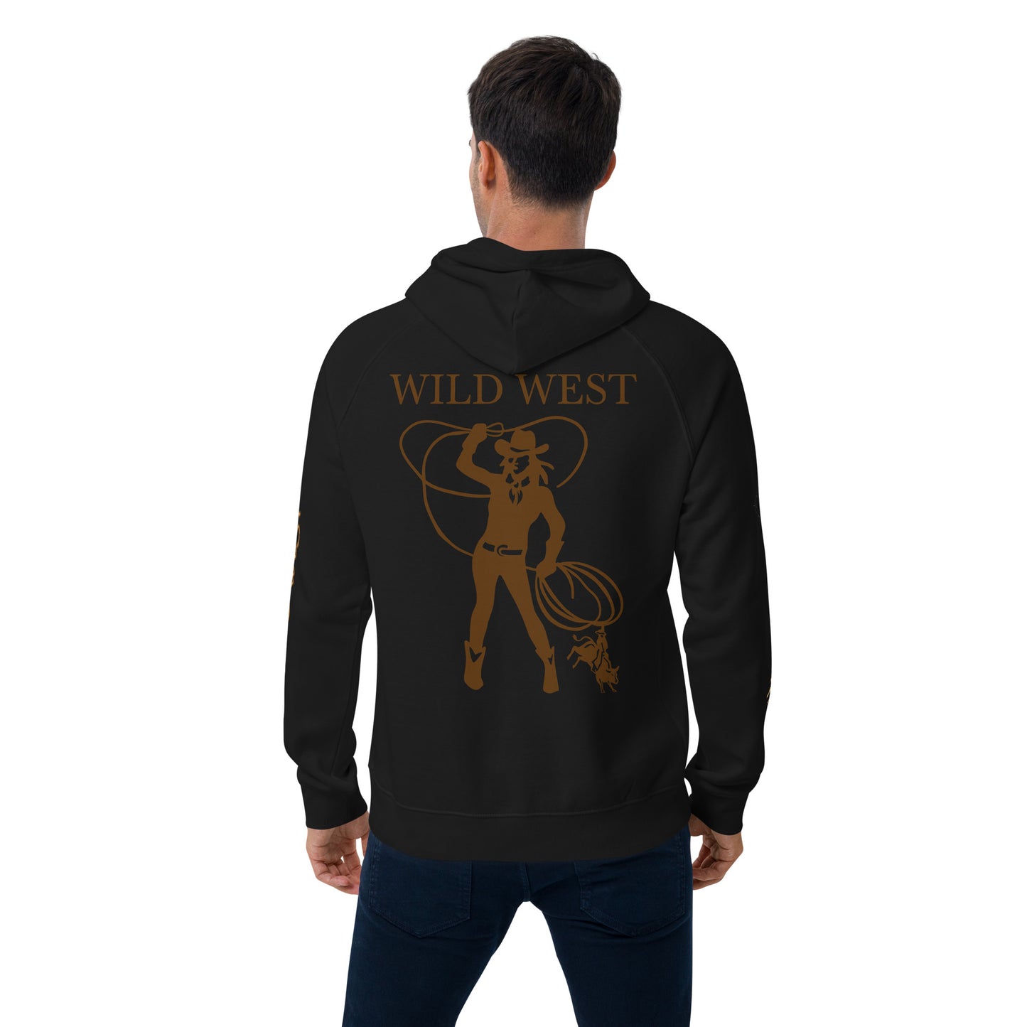 Unisex eco raglan hoodie (WILD WEST)