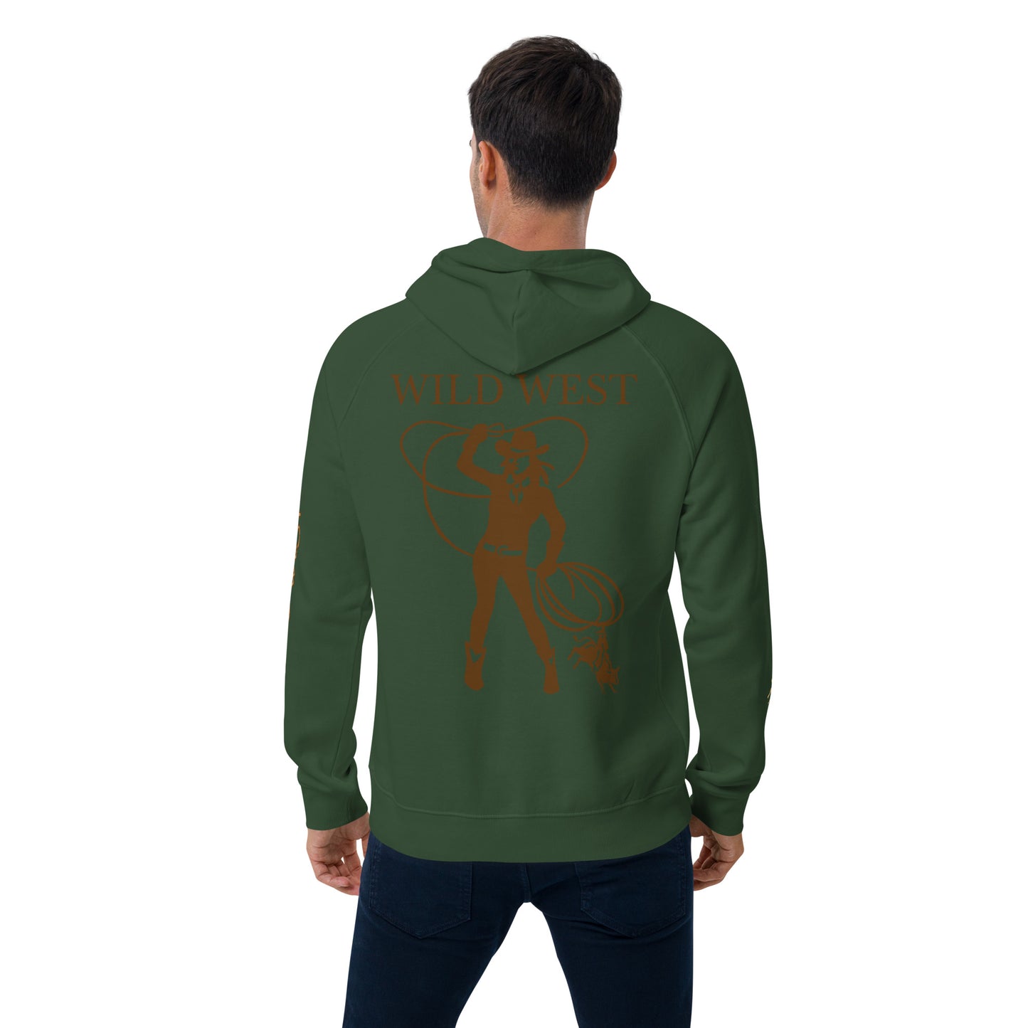 Unisex eco raglan hoodie (WILD WEST)
