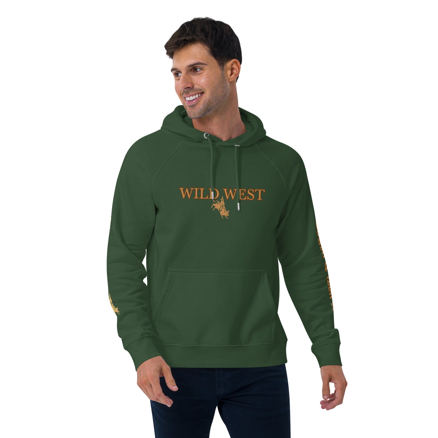 Unisex eco raglan hoodie (WILD WEST)