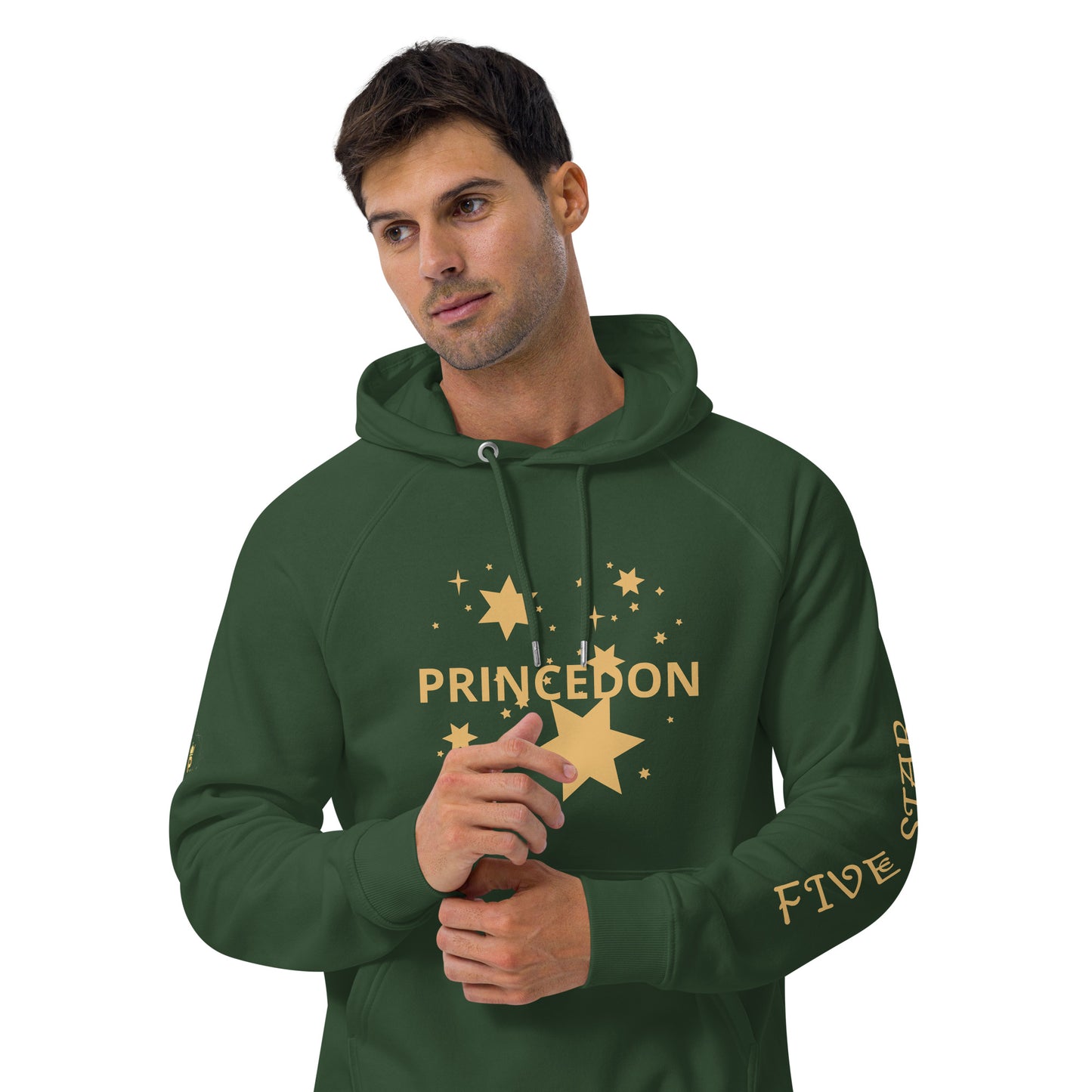 Unisex eco raglan hoodie (FIVE STAR GOLD PRINCEDON)