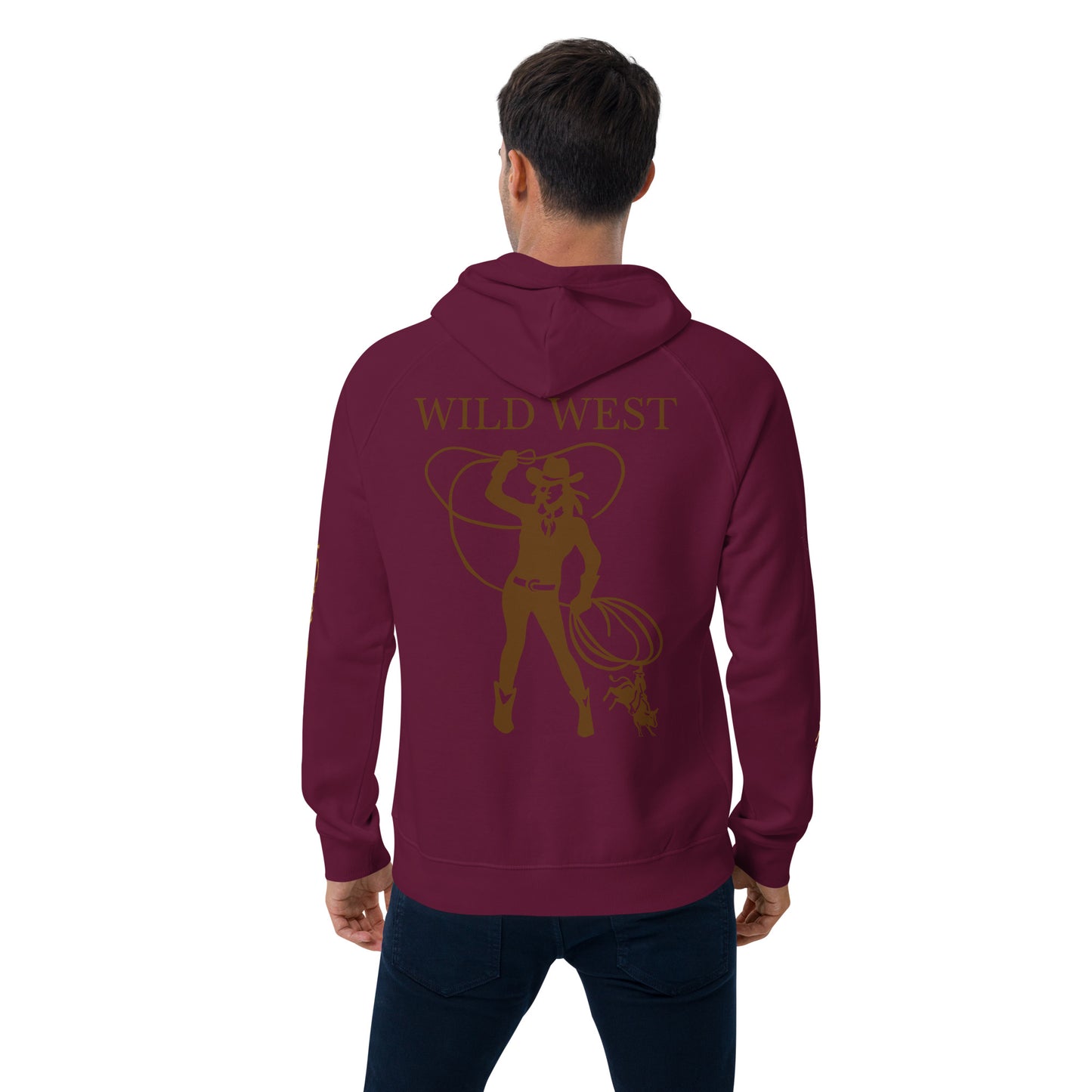 Unisex eco raglan hoodie (WILD WEST)