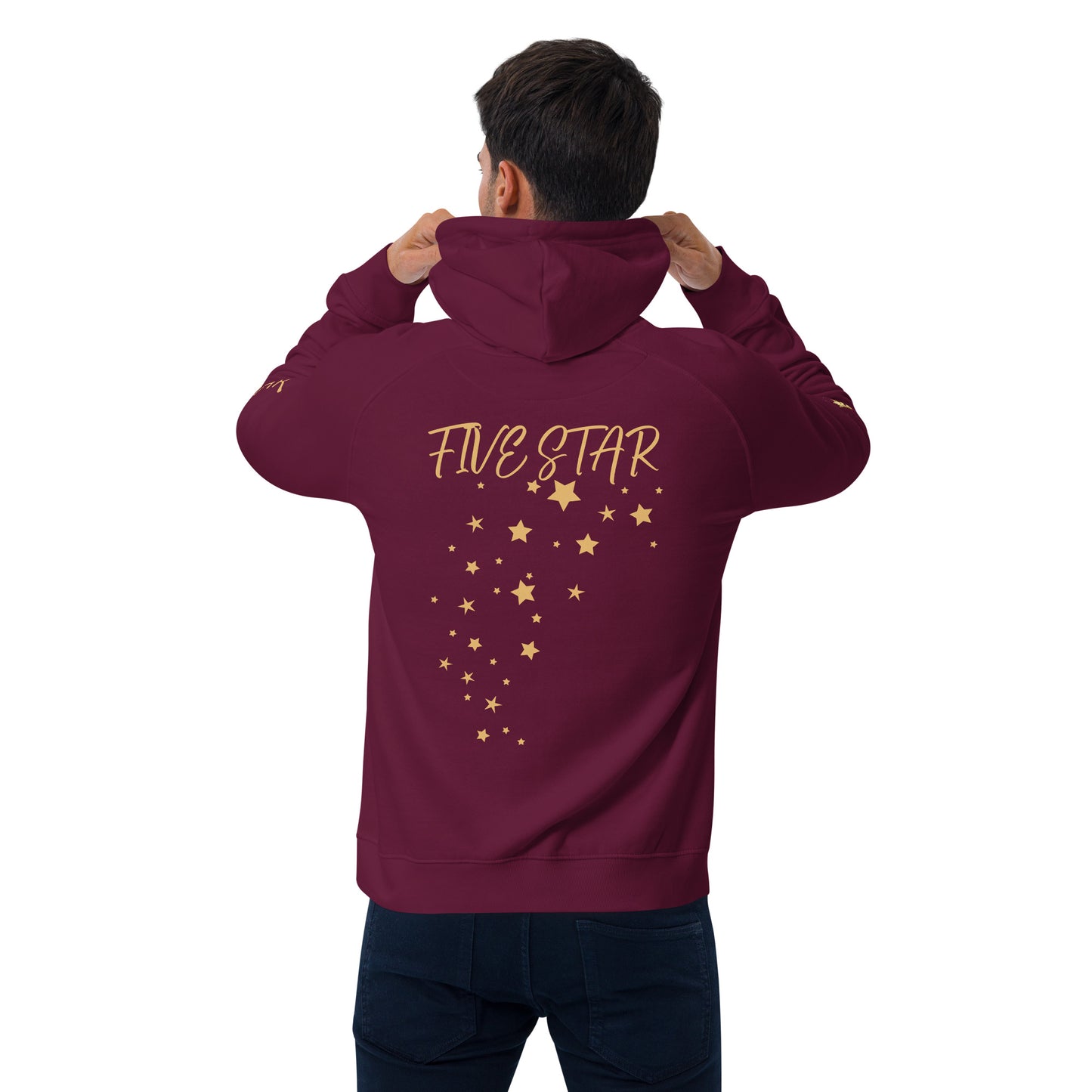 Unisex eco raglan hoodie (FIVE STAR GOLD PRINCEDON)