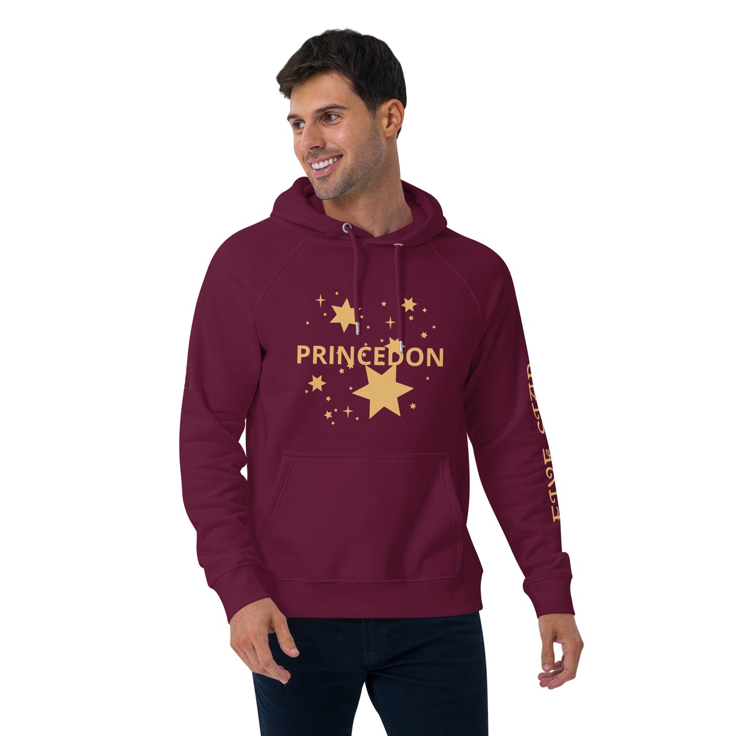 Unisex eco raglan hoodie (FIVE STAR GOLD PRINCEDON)