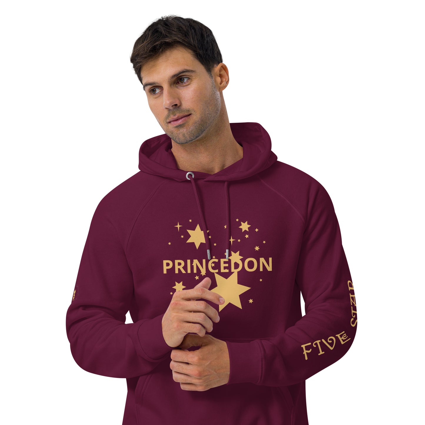 Unisex eco raglan hoodie (FIVE STAR GOLD PRINCEDON)