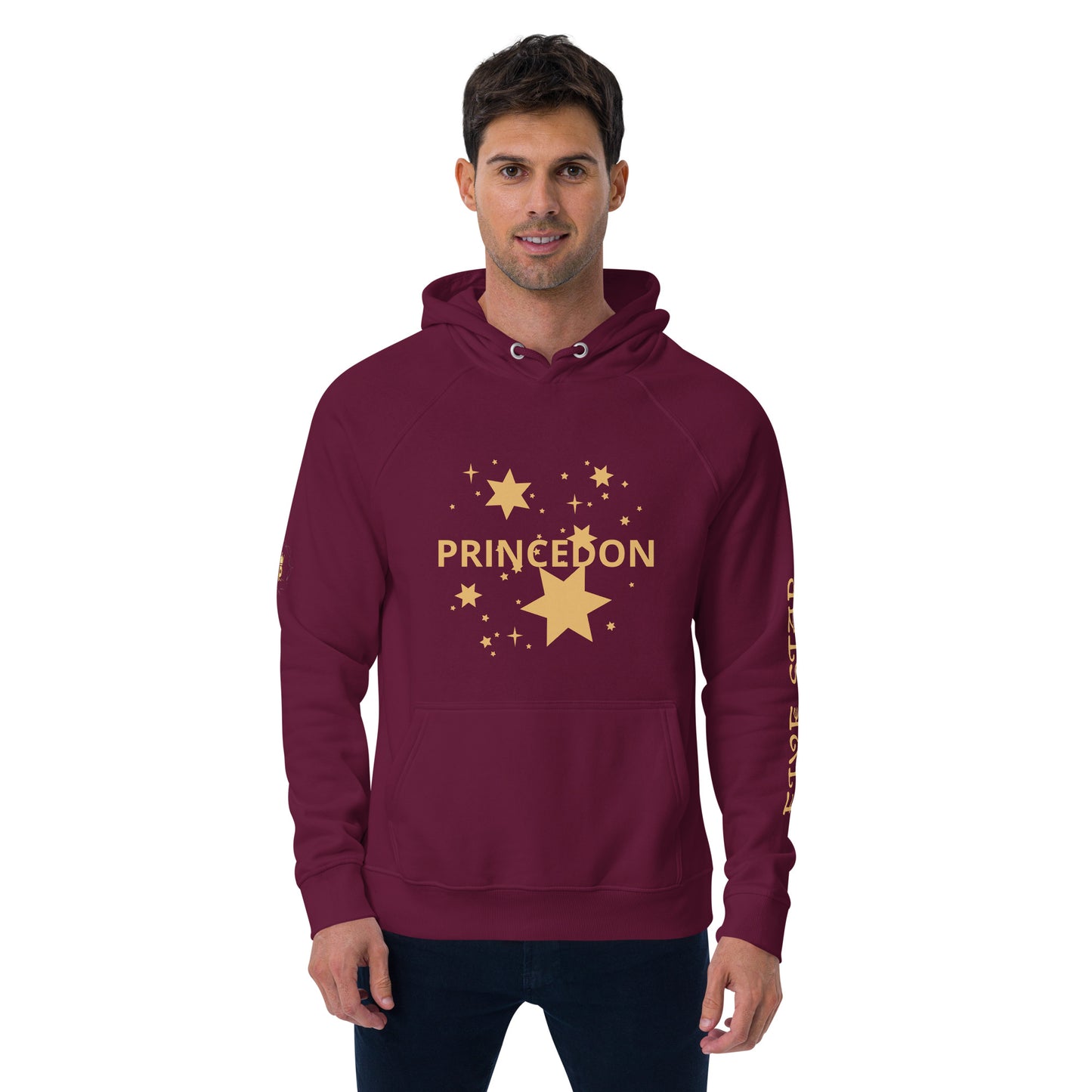 Unisex eco raglan hoodie (FIVE STAR GOLD PRINCEDON)