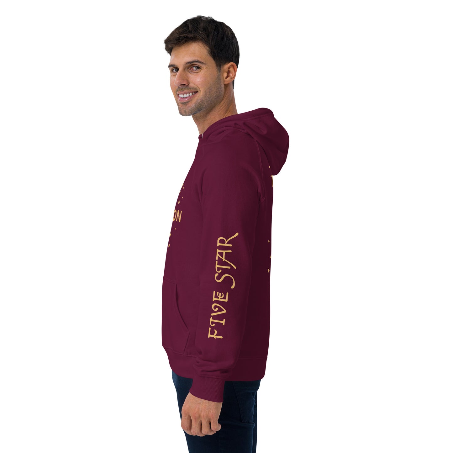 Unisex eco raglan hoodie (FIVE STAR GOLD PRINCEDON)