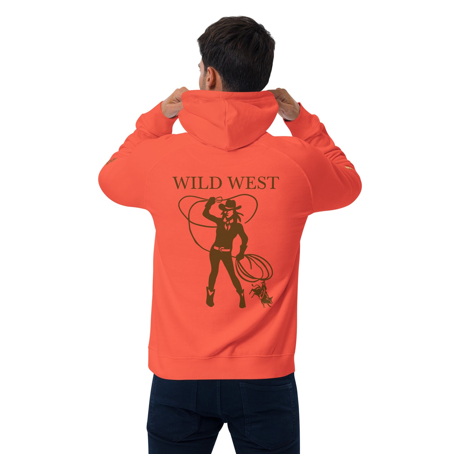 Unisex eco raglan hoodie (WILD WEST)