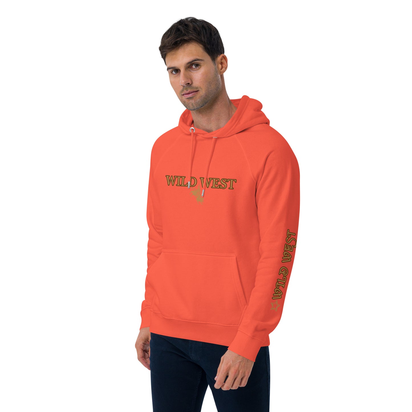 Unisex eco raglan hoodie (WILD WEST)