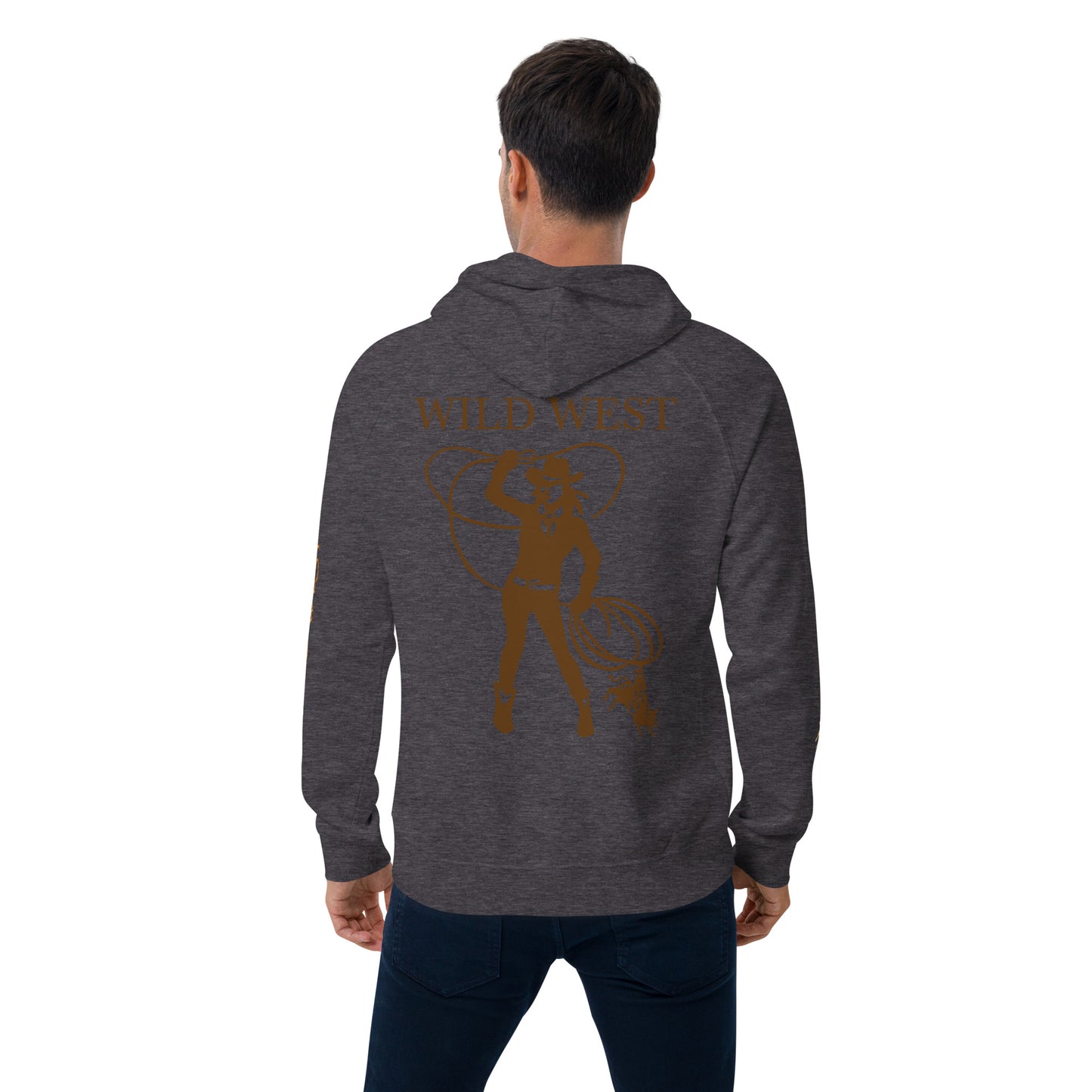 Unisex eco raglan hoodie (WILD WEST)