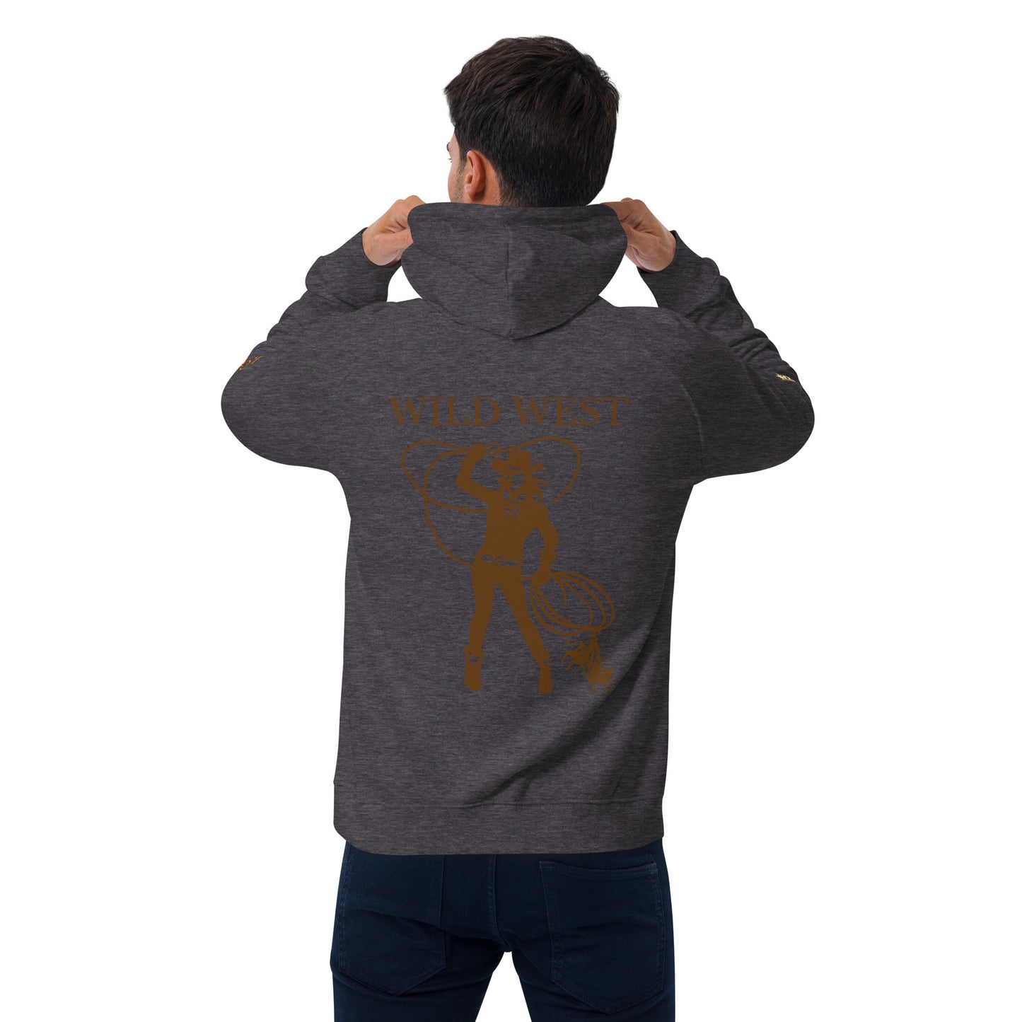 Unisex eco raglan hoodie (WILD WEST)