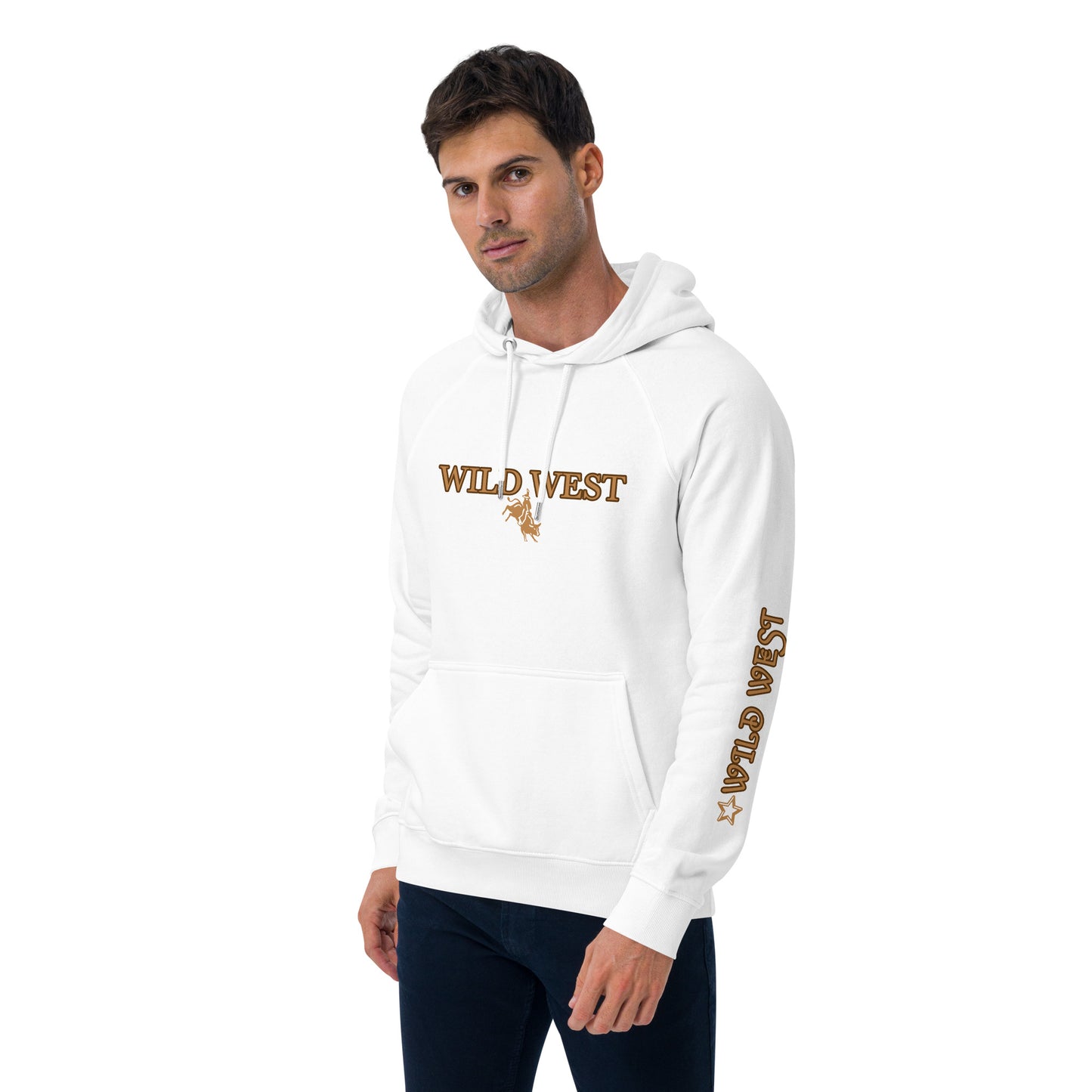 Unisex eco raglan hoodie (WILD WEST)