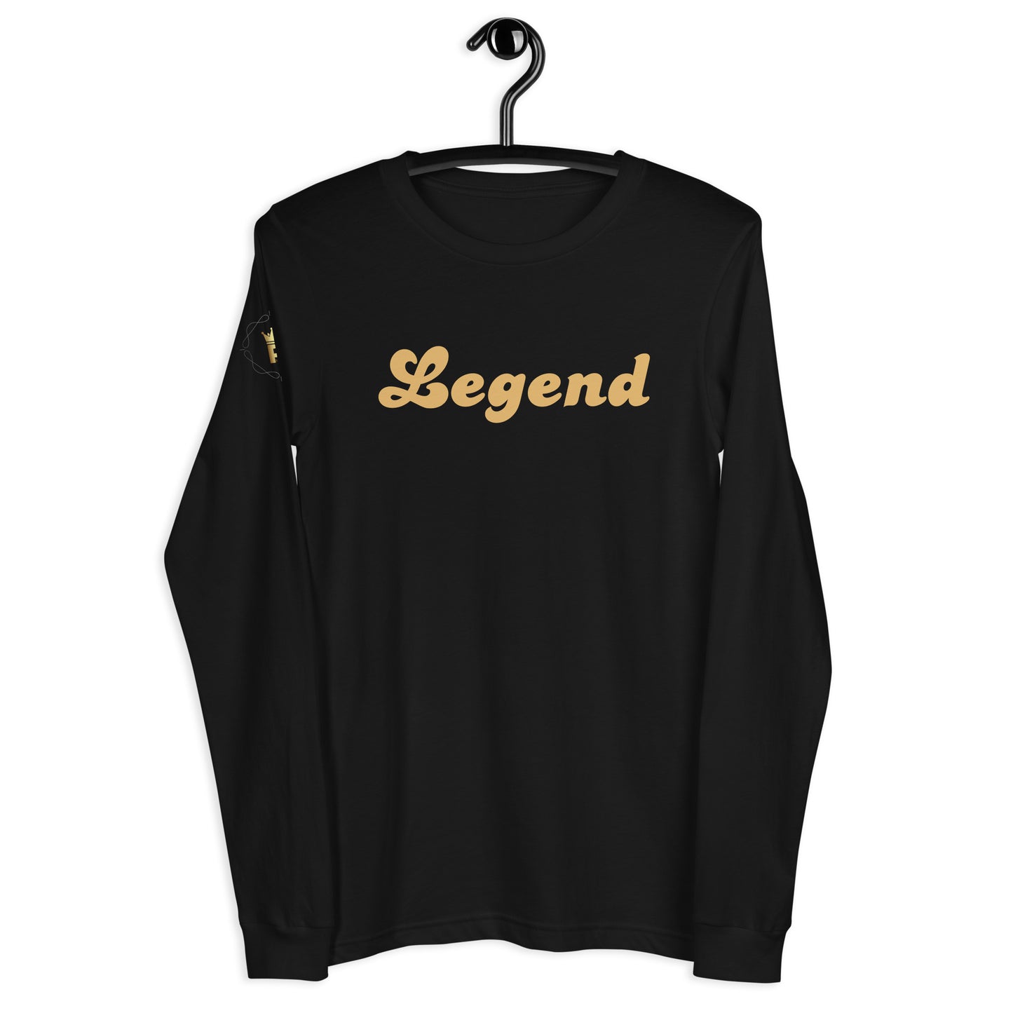 Men's Long Sleeve Tee (Legend, gold text)
