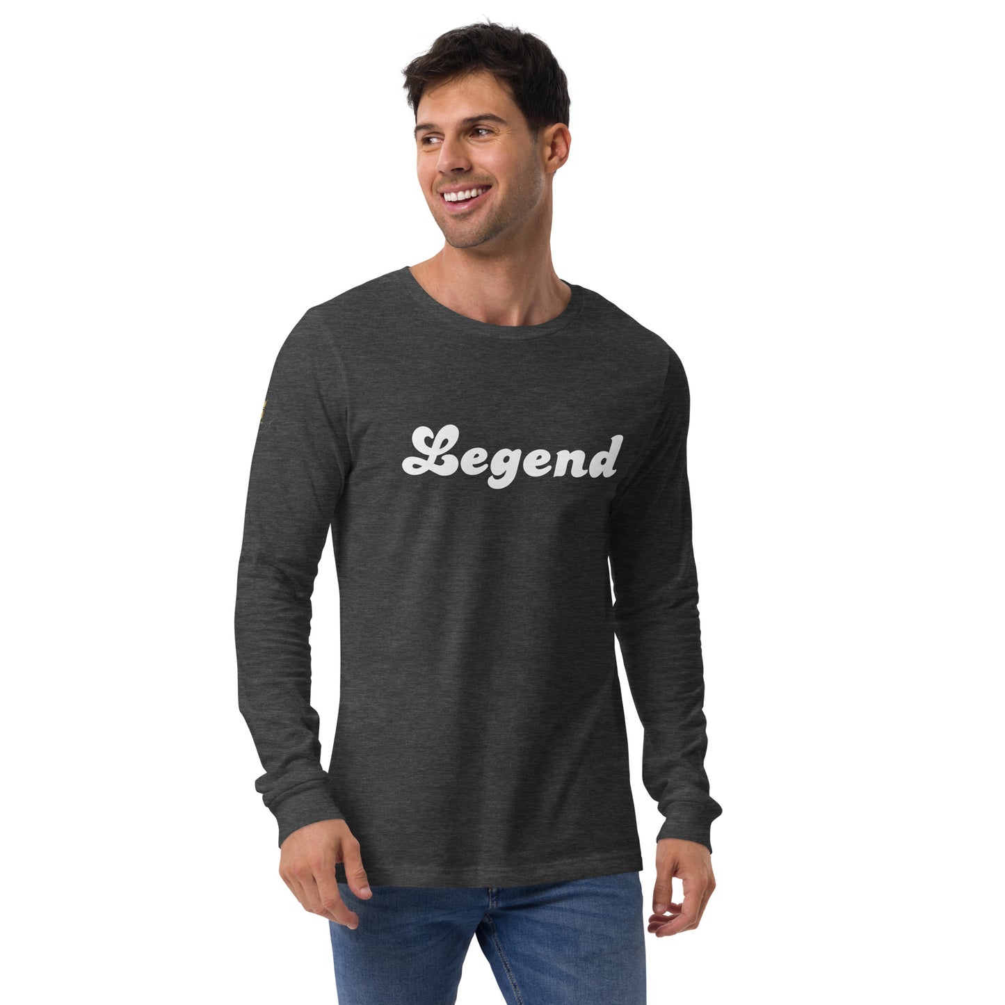 Men's Long Sleeve Tee (Legend, white text)