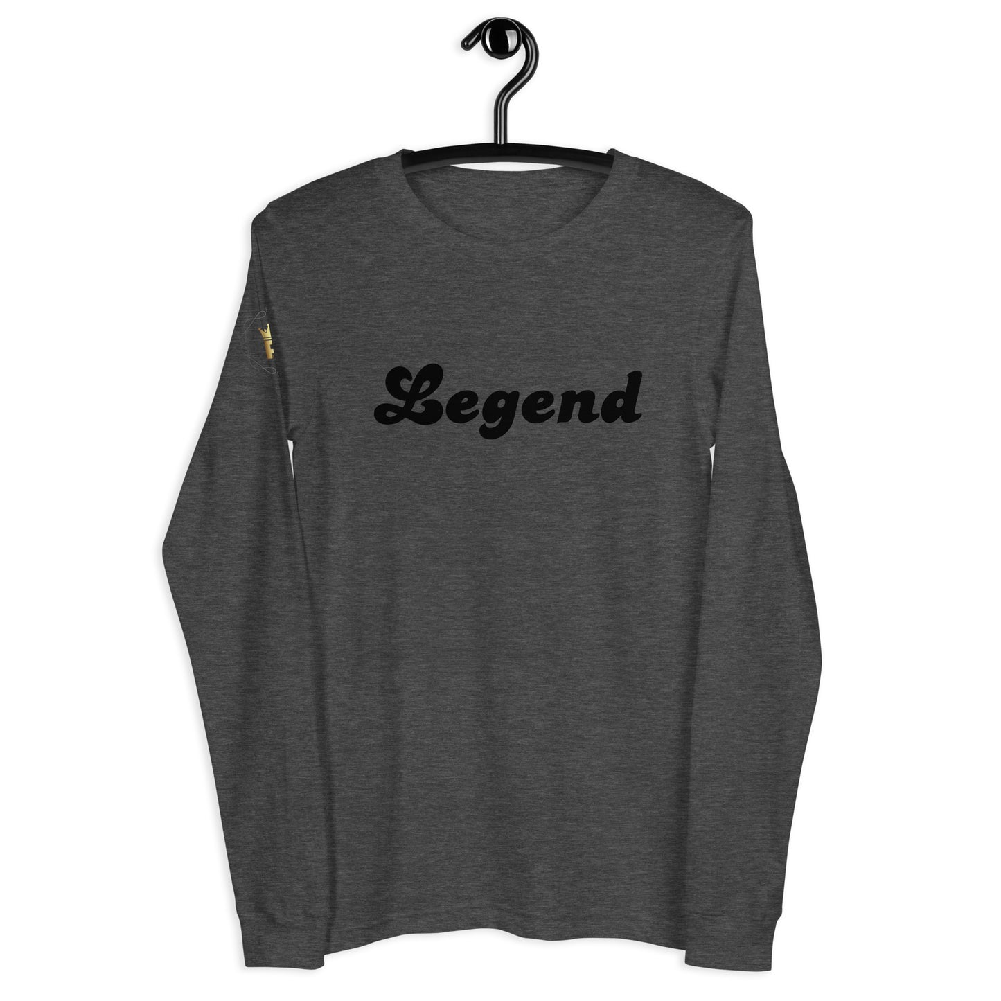 Men's Long Sleeve Tee (Legend, black text)