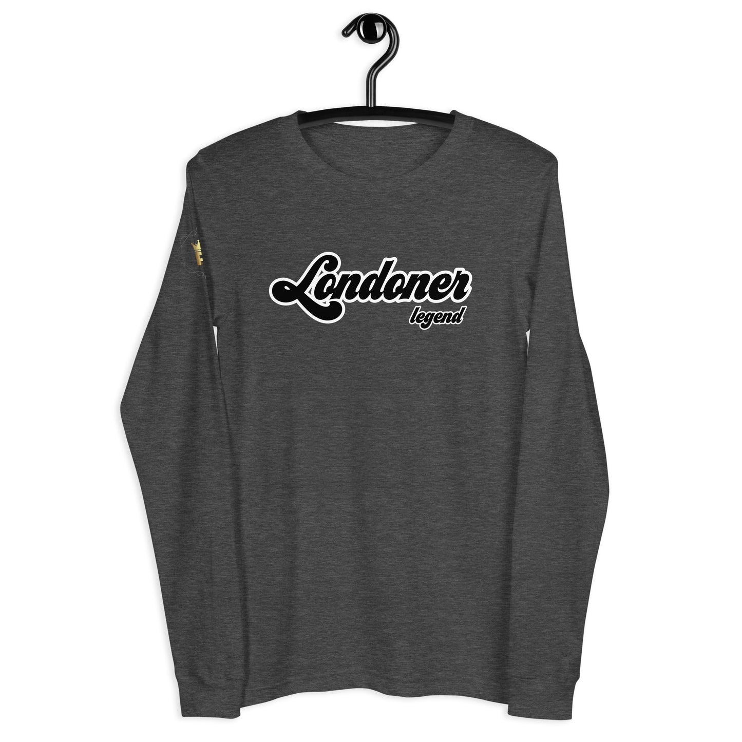Men's Long Sleeve Tee (Londoner Legend, black text)
