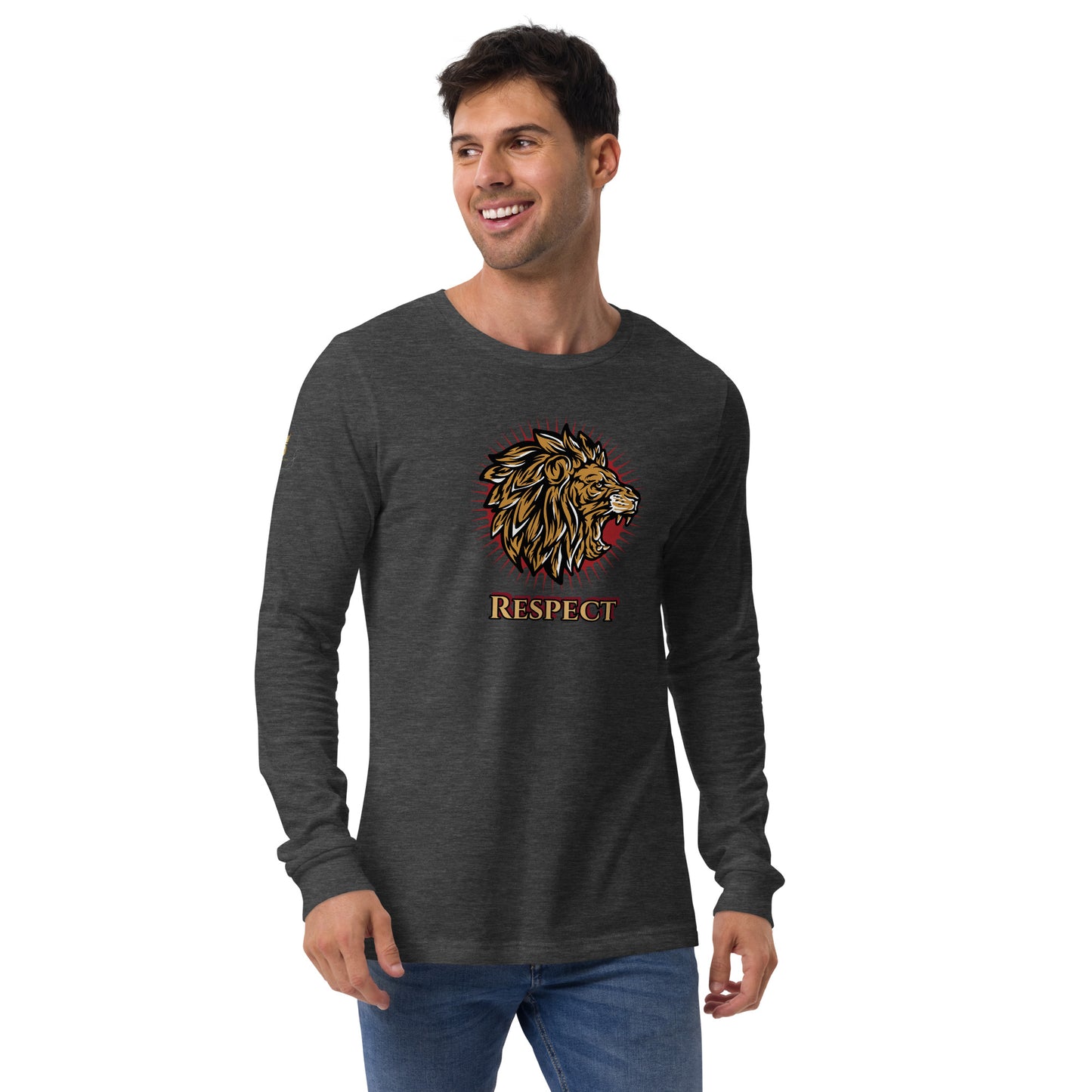 Men's Long Sleeve Tee (Lion Respect)