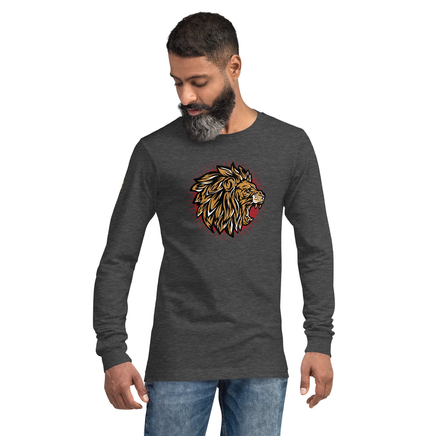 Men's Long Sleeve Tee (Lion Level Up In Private)