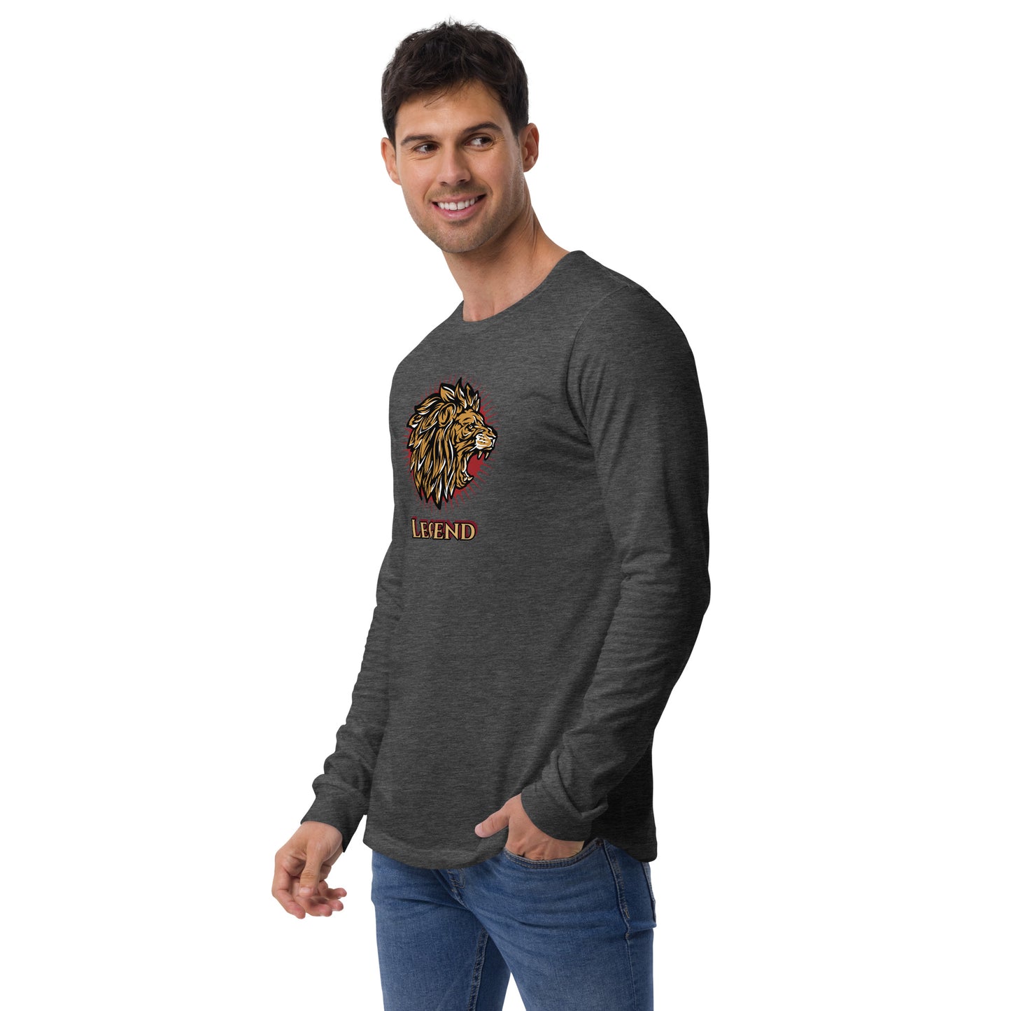 Men's Long Sleeve Tee (Legend Lion)