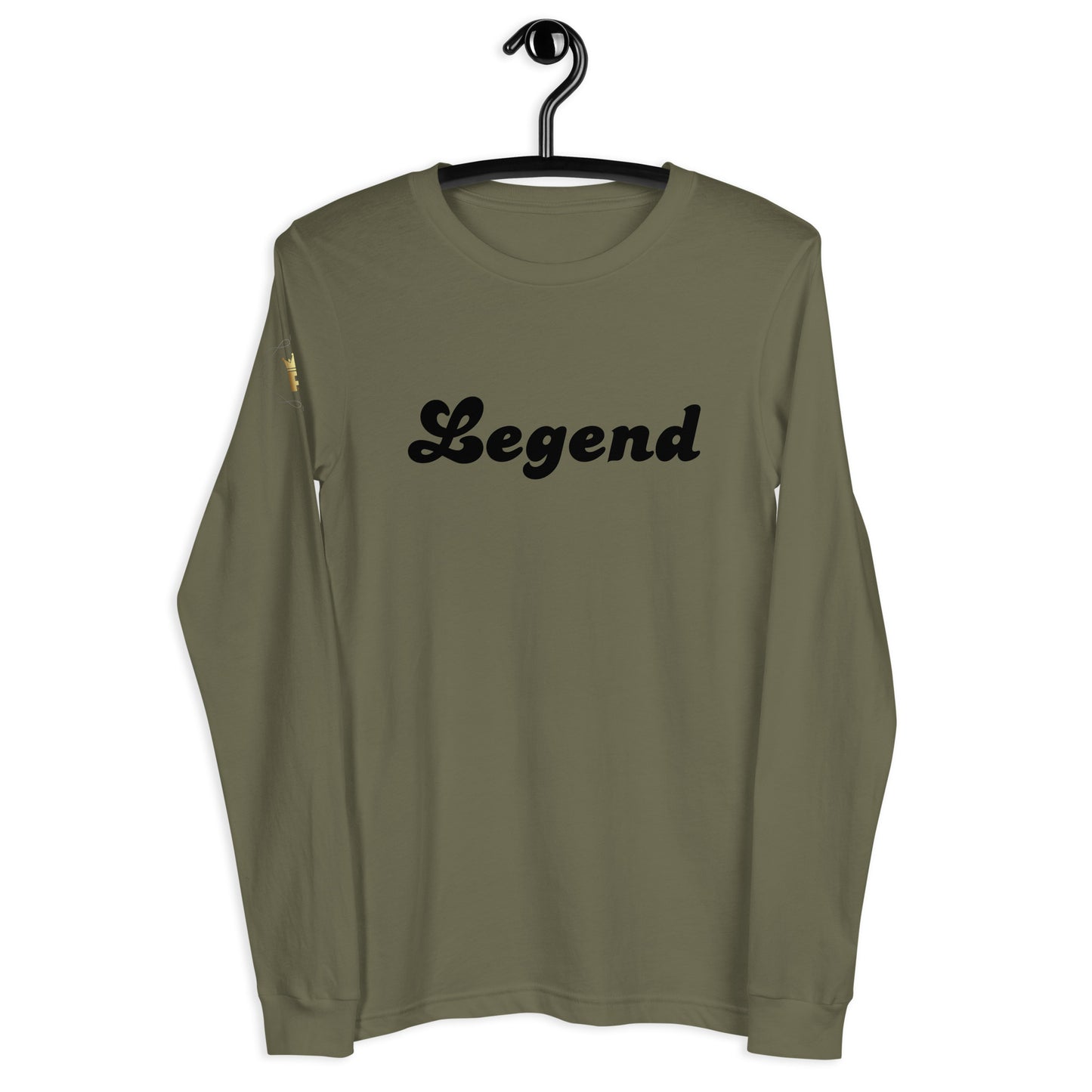 Men's Long Sleeve Tee (Legend, black text)
