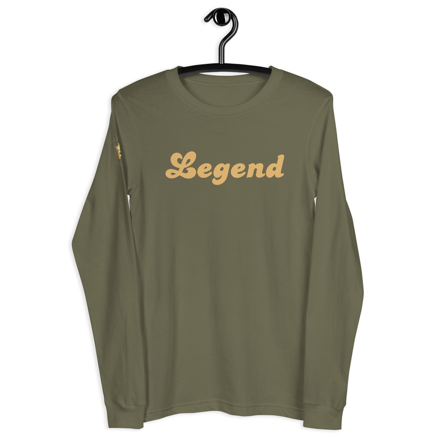 Men's Long Sleeve Tee (Legend, gold text)