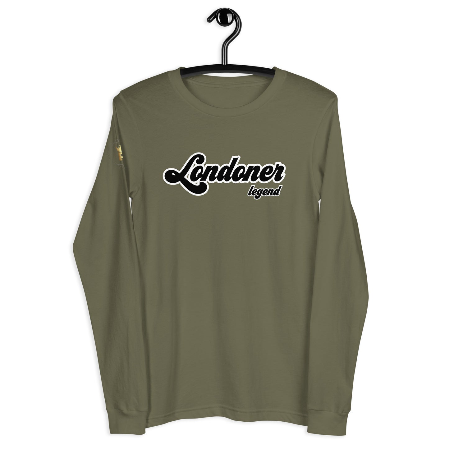 Men's Long Sleeve Tee (Londoner Legend, black text)