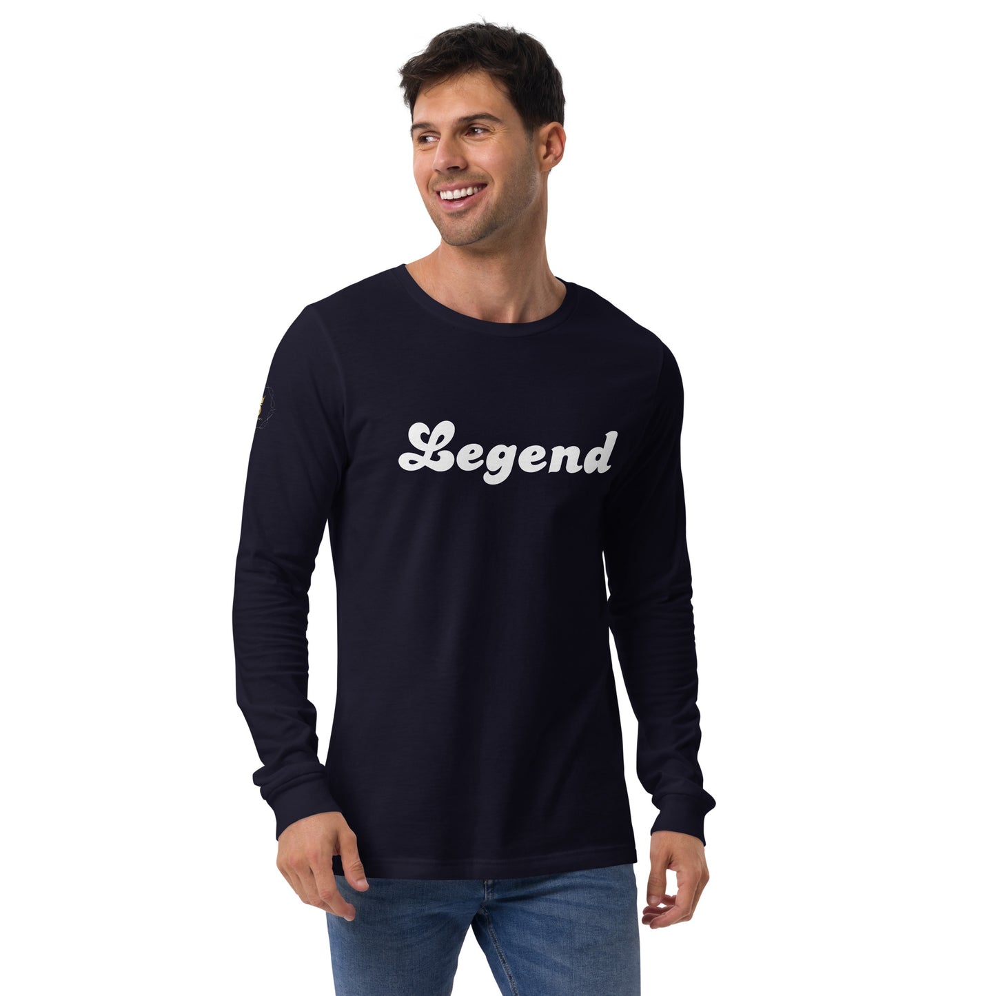 Men's Long Sleeve Tee (Legend, white text)