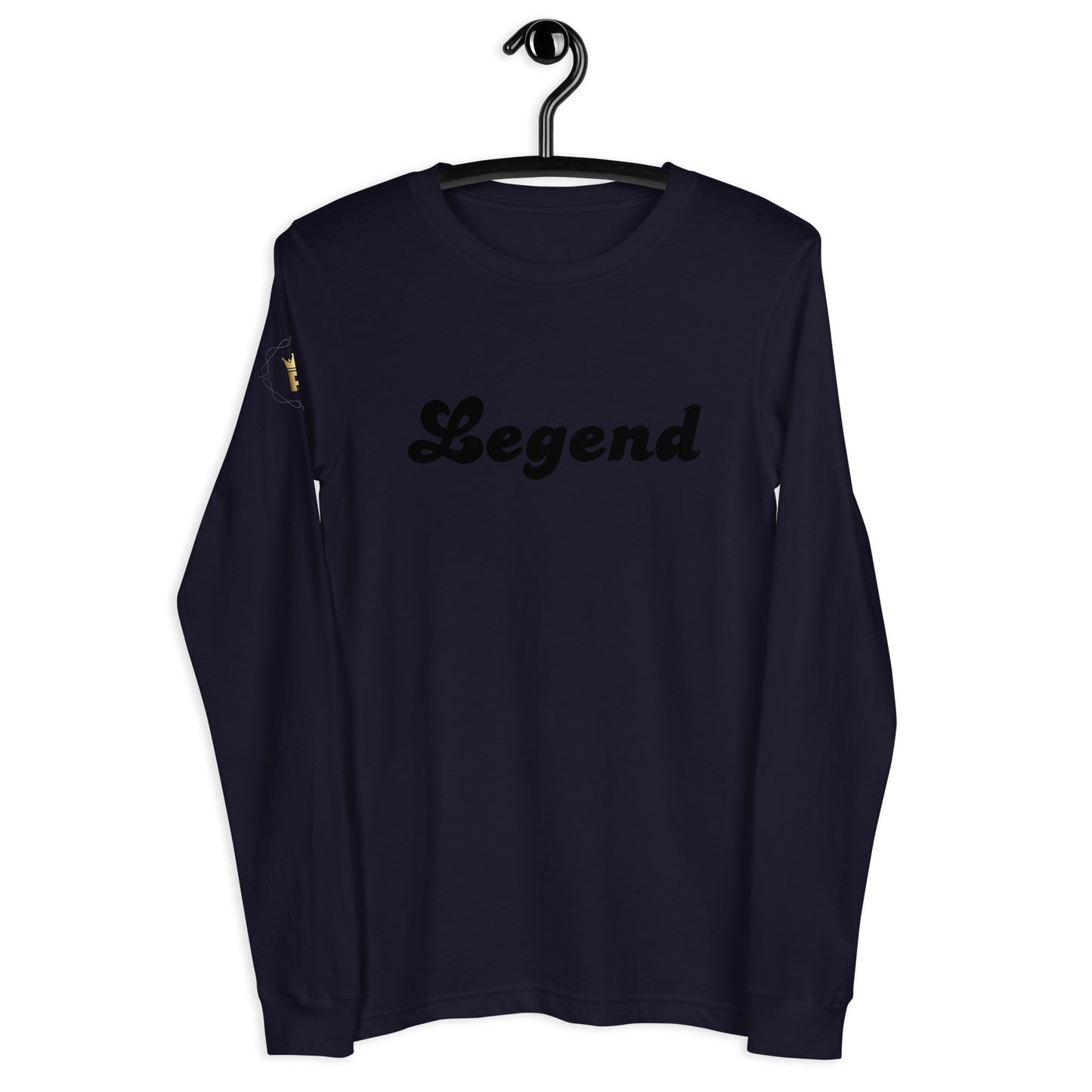 Men's Long Sleeve Tee (Legend, black text)