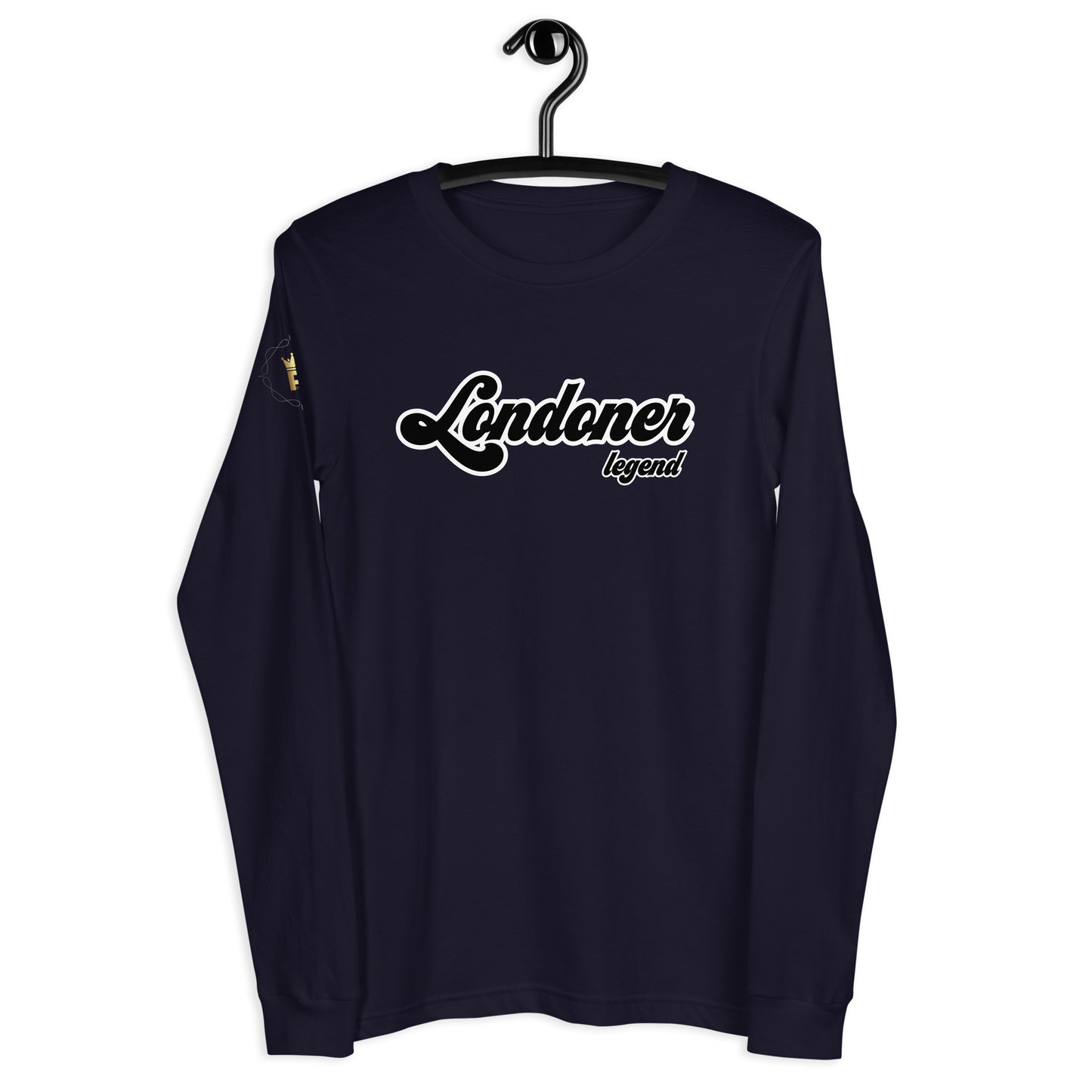 Men's Long Sleeve Tee (Londoner Legend, black text)