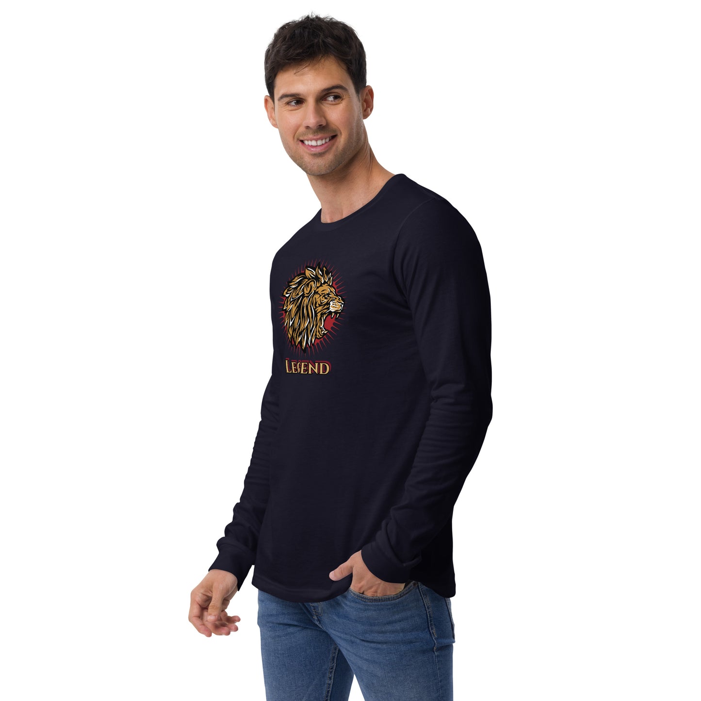 Men's Long Sleeve Tee (Legend Lion)