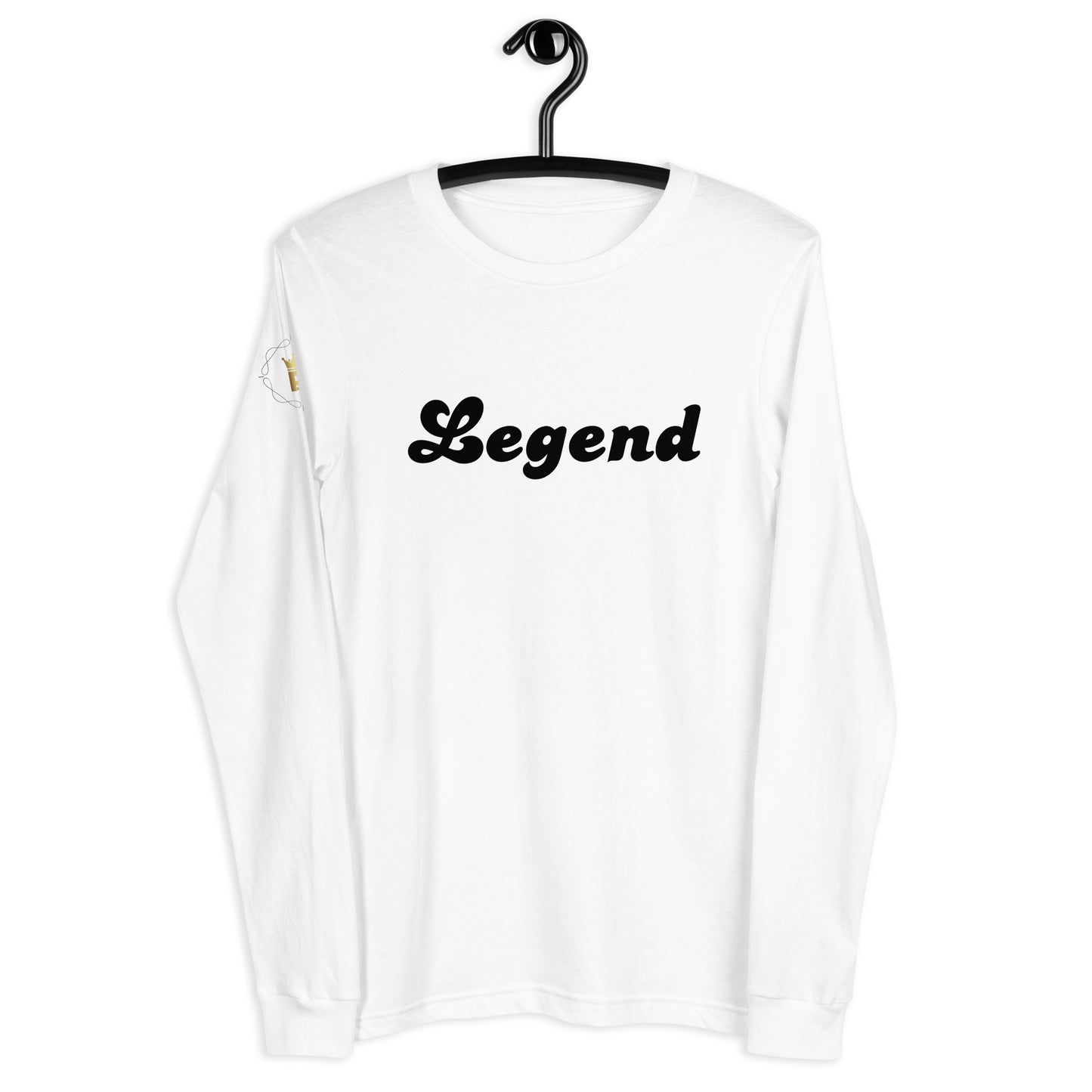 Men's Long Sleeve Tee (Legend, black text)