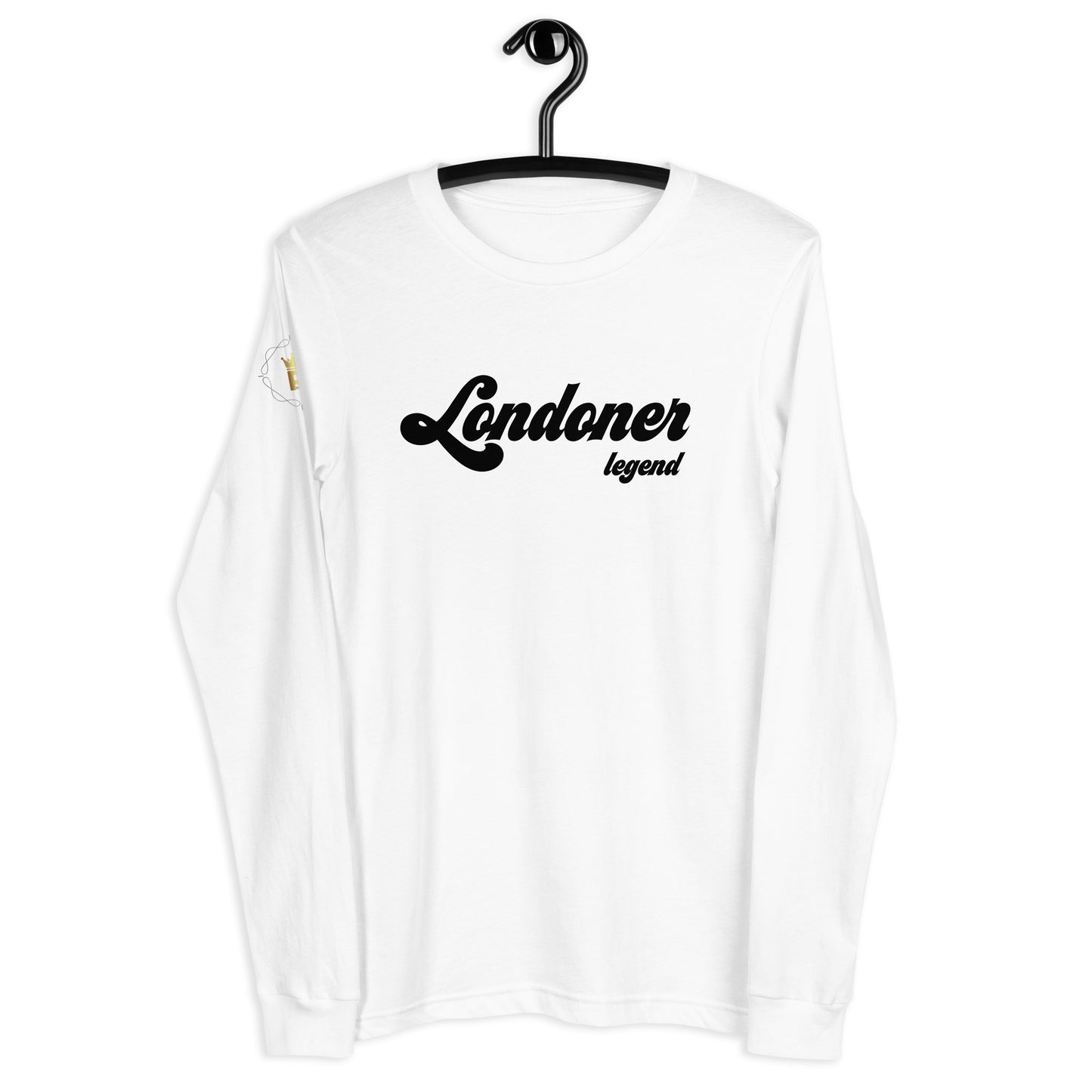 Men's Long Sleeve Tee (Londoner Legend, black text)