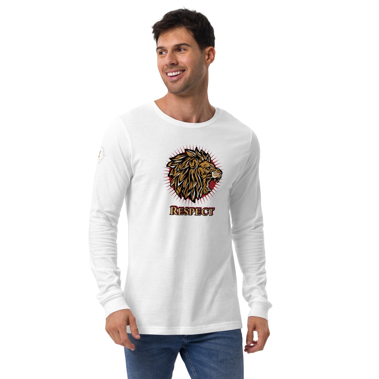 Men's Long Sleeve Tee (Lion Respect)