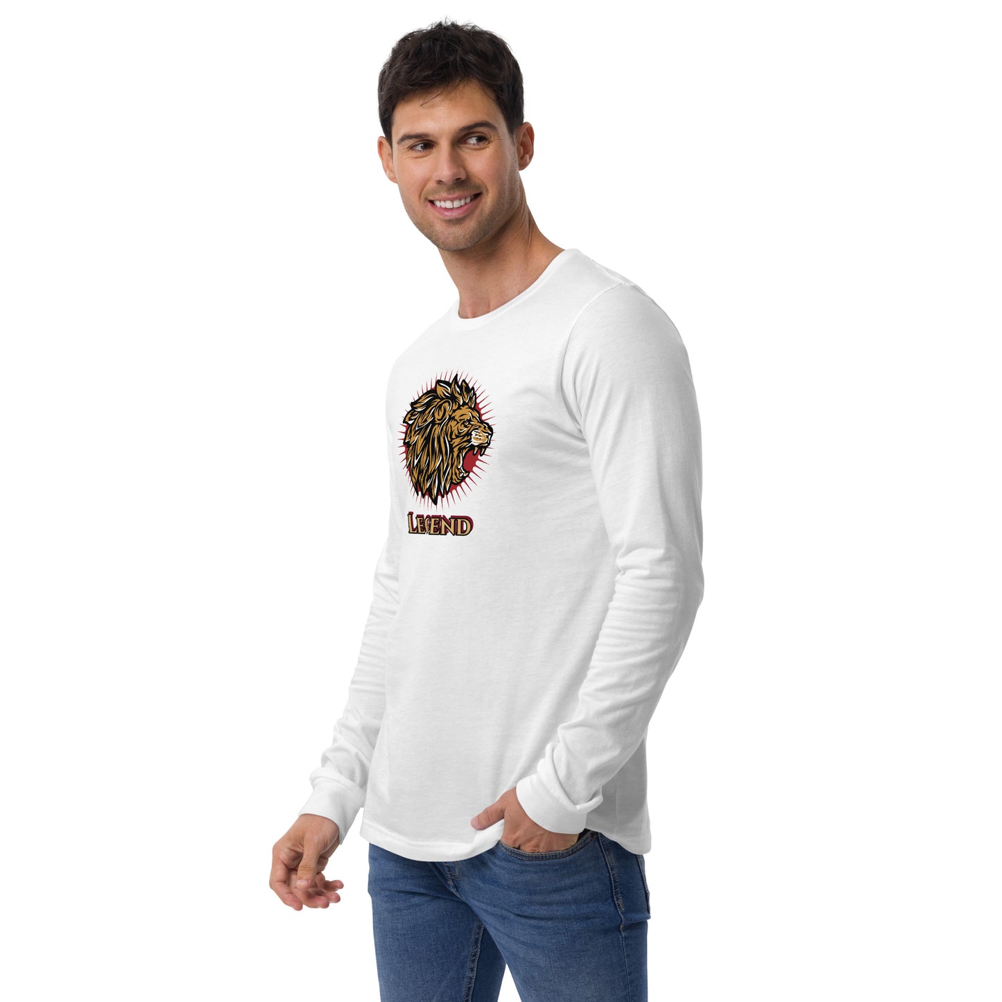 Men's Long Sleeve Tee (Legend Lion)