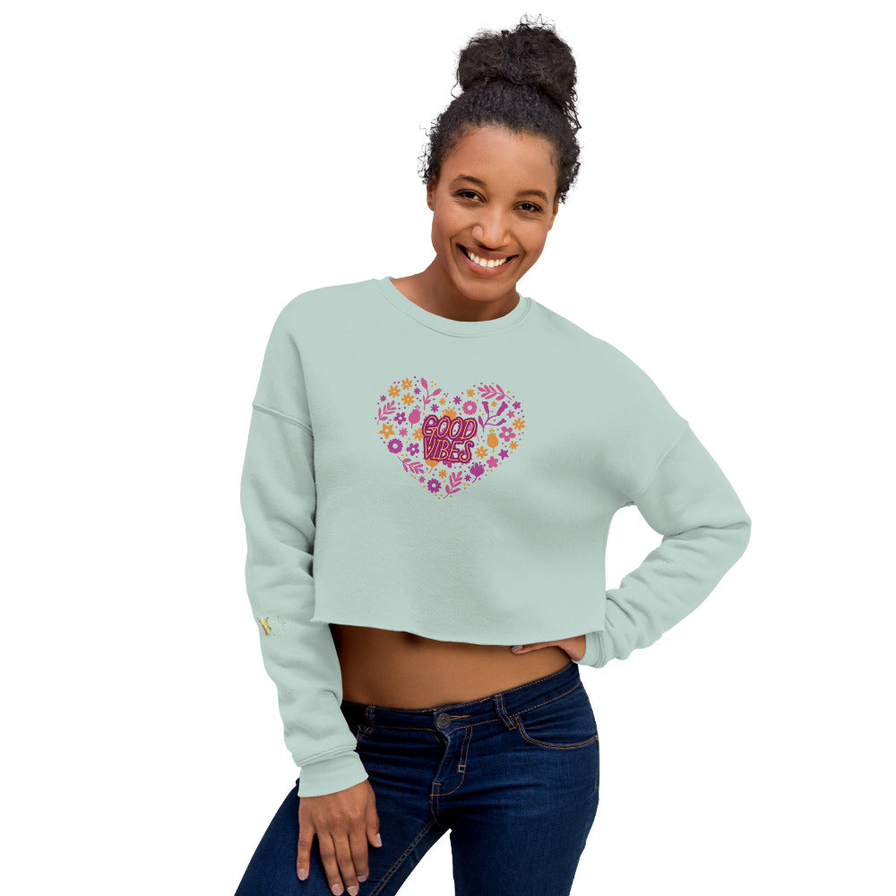 Crop Sweatshirt (Good Vibes)