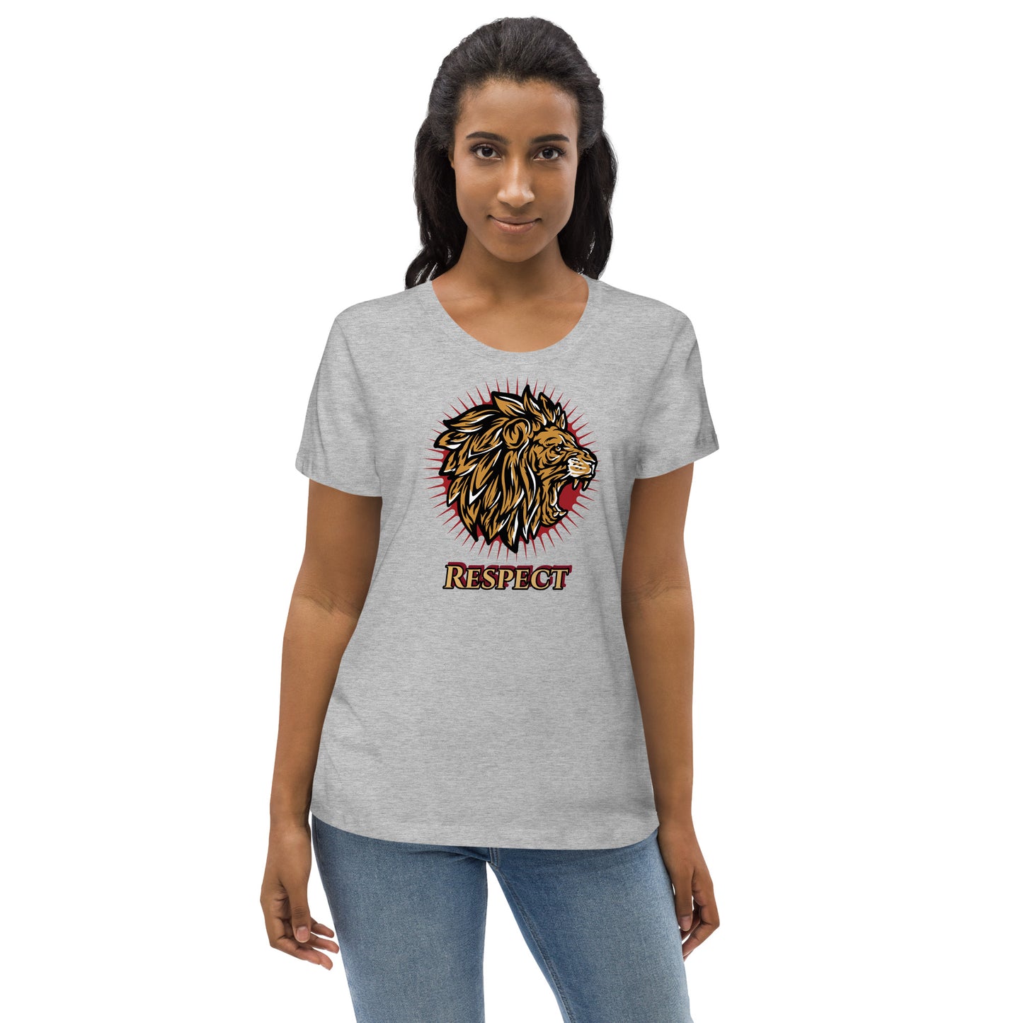 Women's fitted tee (Lion Respect)