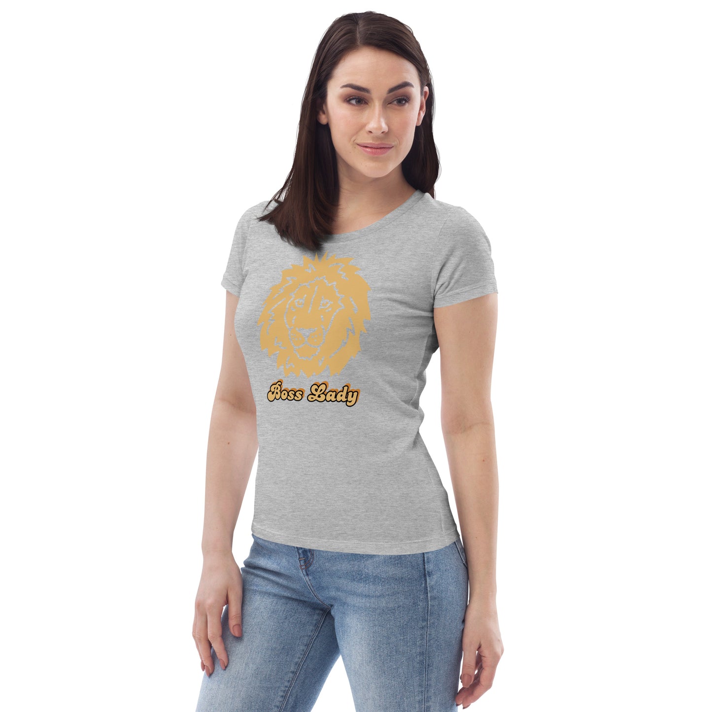 Women's fitted tee (Boss Lady Lion)