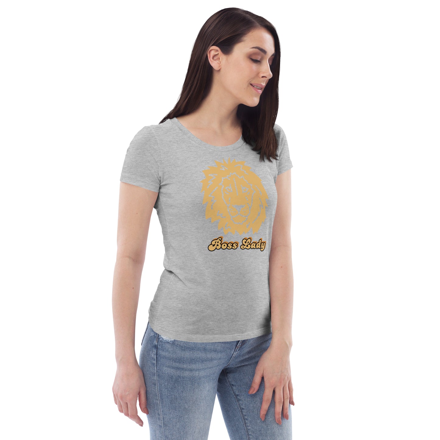 Women's fitted tee (Boss Lady Lion)