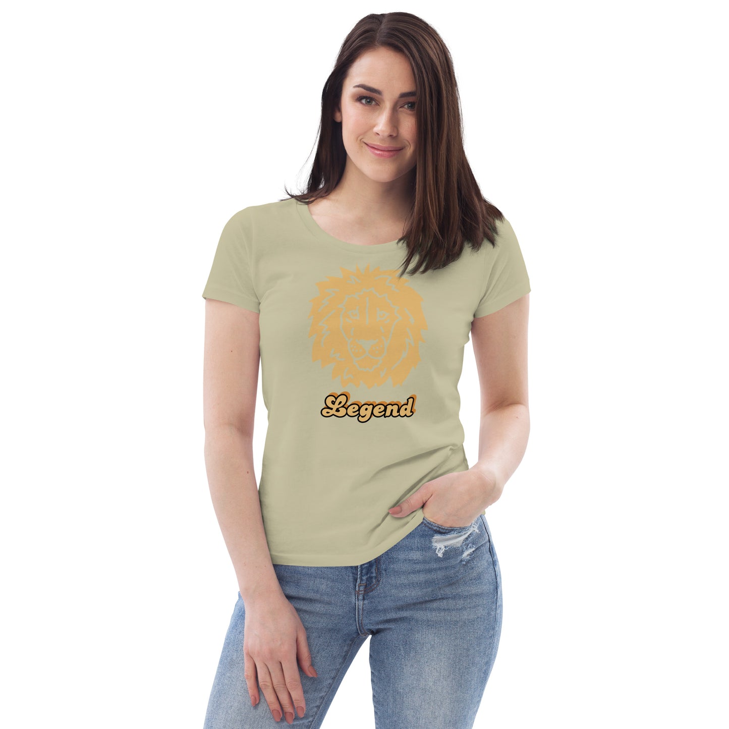 Women's fitted tee (Legend Lion)