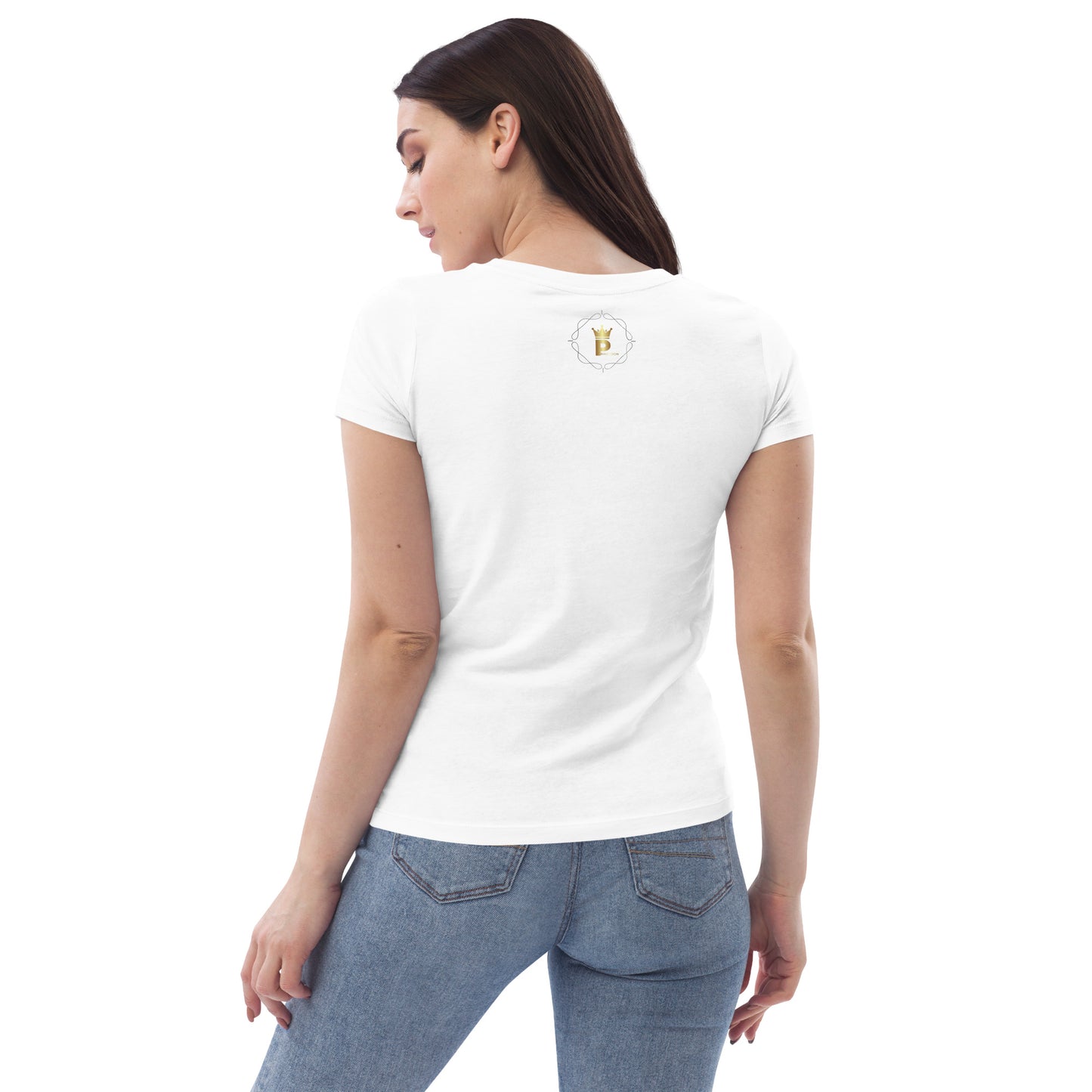 Women's fitted tee (Boss Lady Lion2)