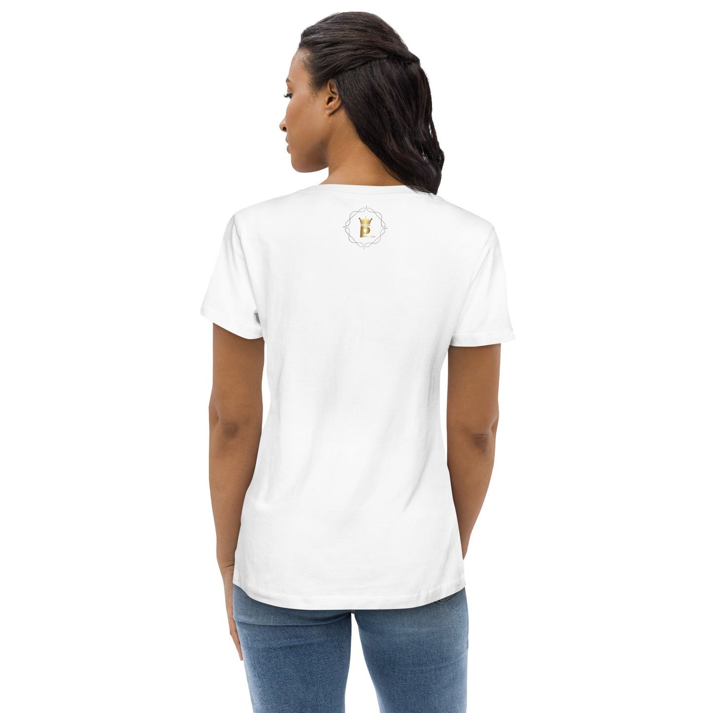 Women's fitted tee (Lion Respect)