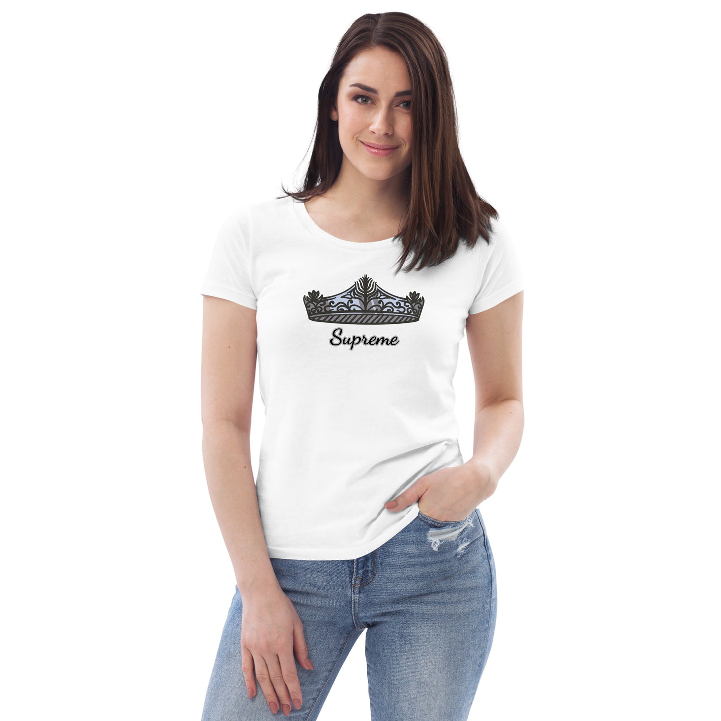 Women's fitted tee (Crown Supreme)